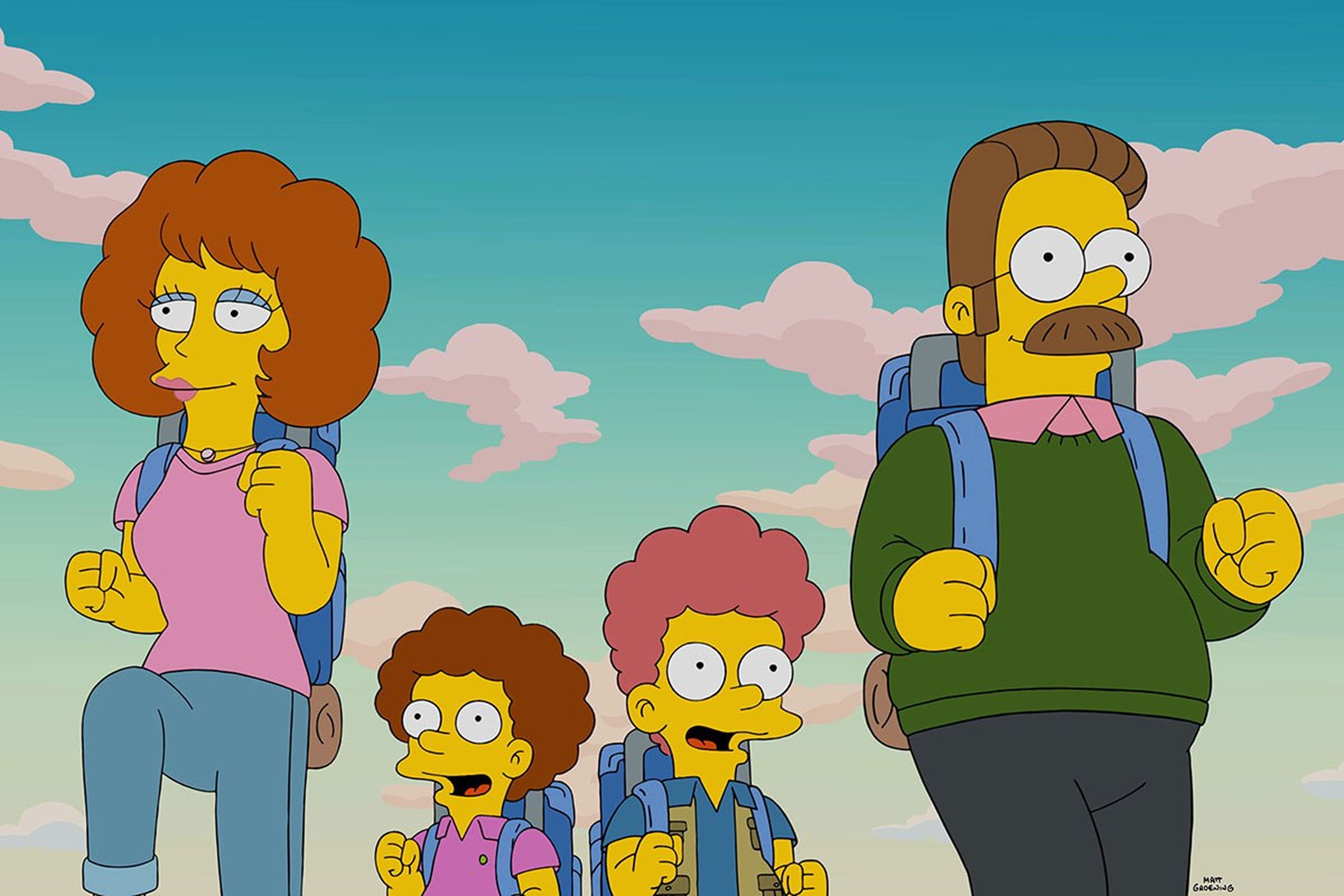 Familia Flanders - Los Simpson