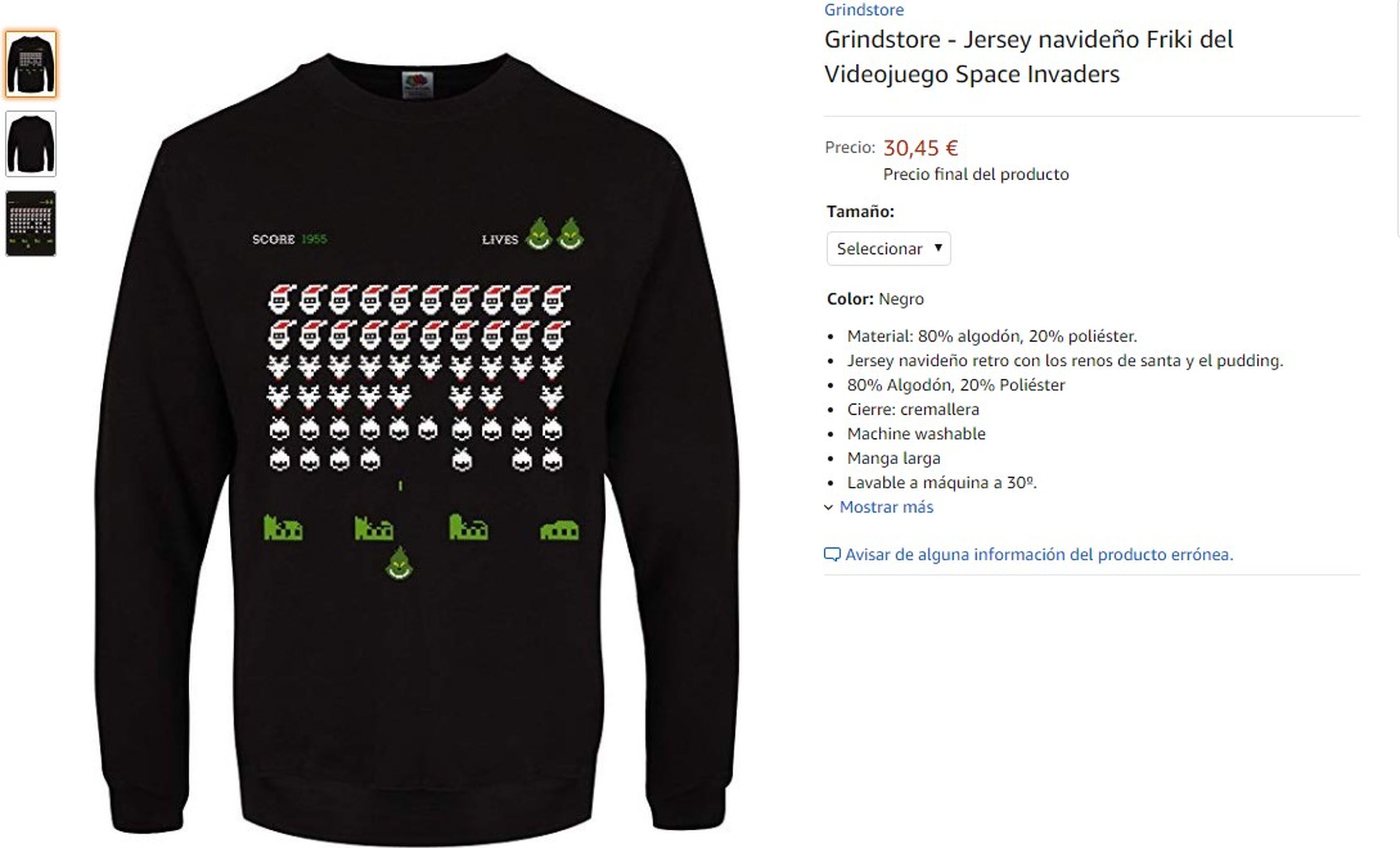 Jersey feo Space Invaders