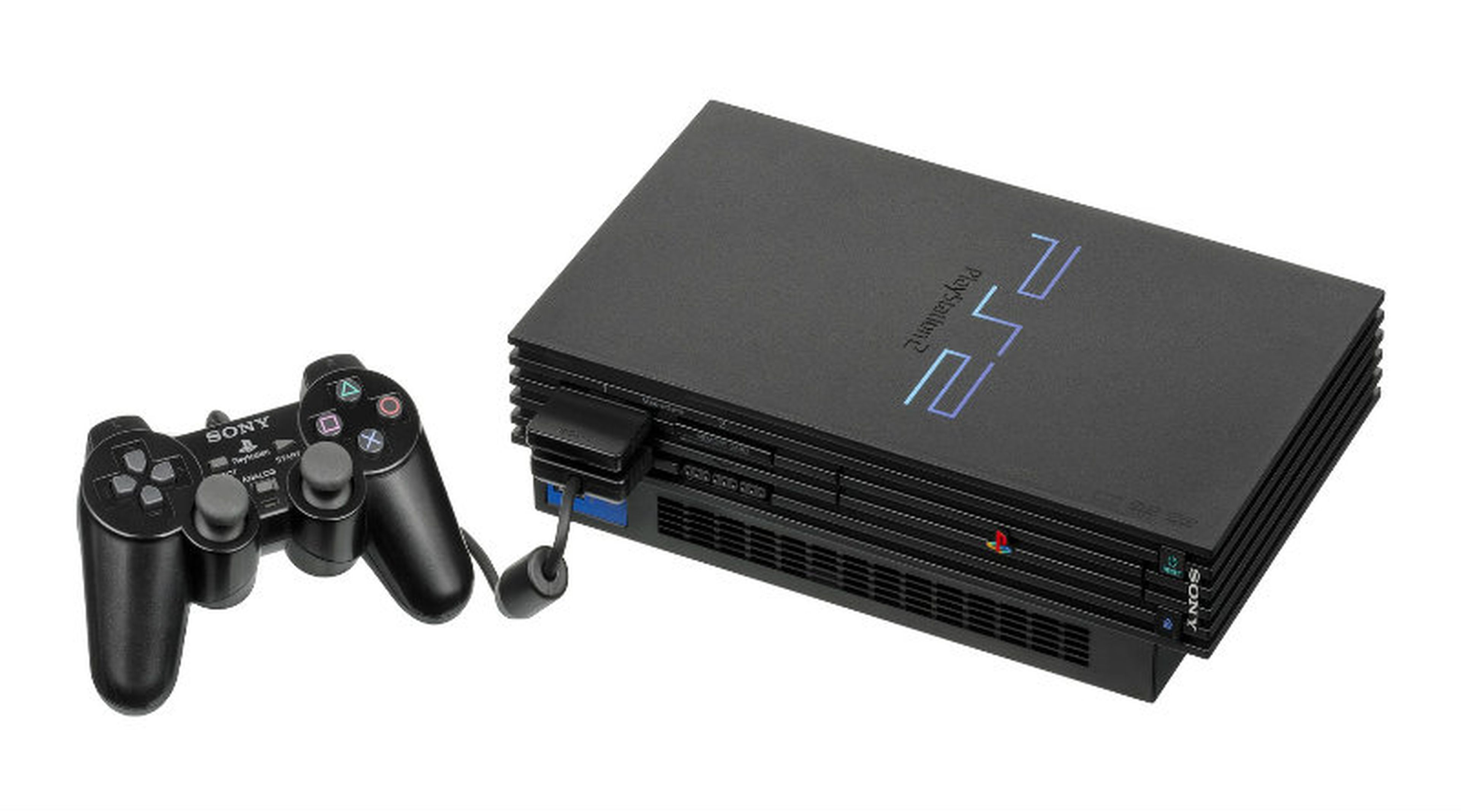  Playstation 2 consola Slim, color negro : Unknown: Videojuegos