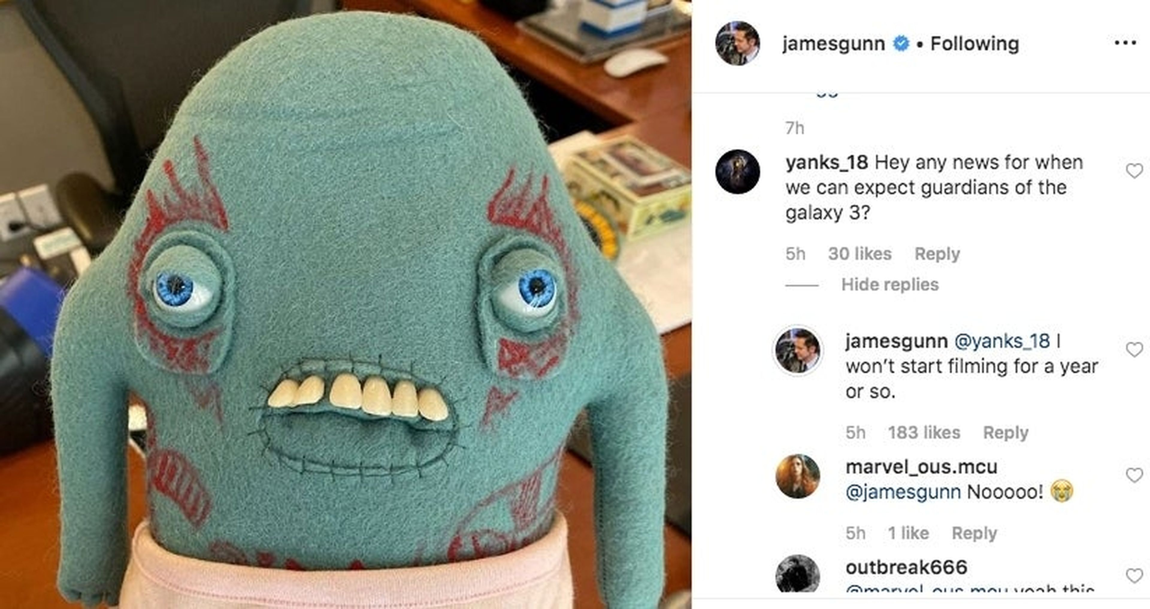 Post Instagram James Gunn