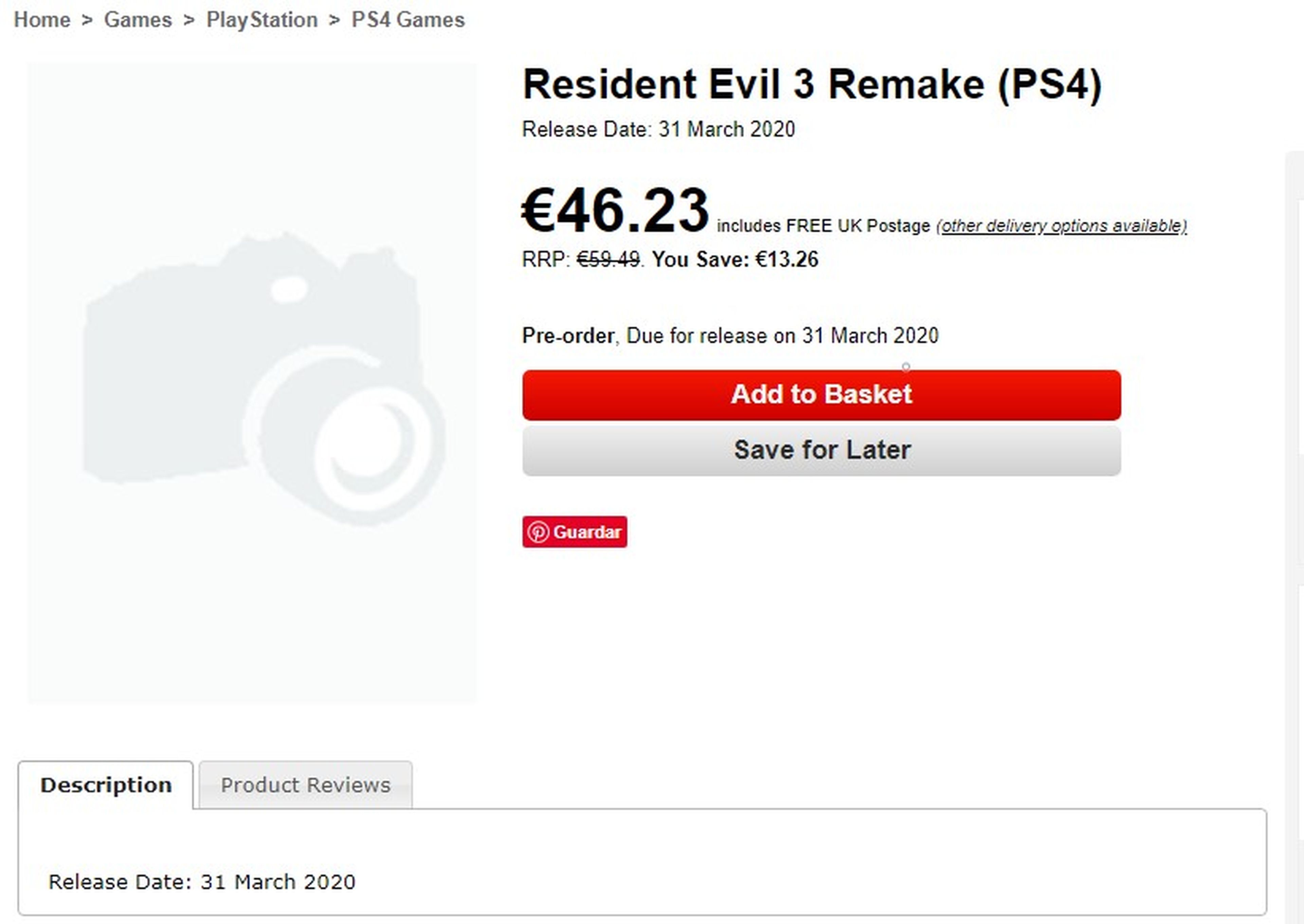 Resident Evil 3 Remake Base.com