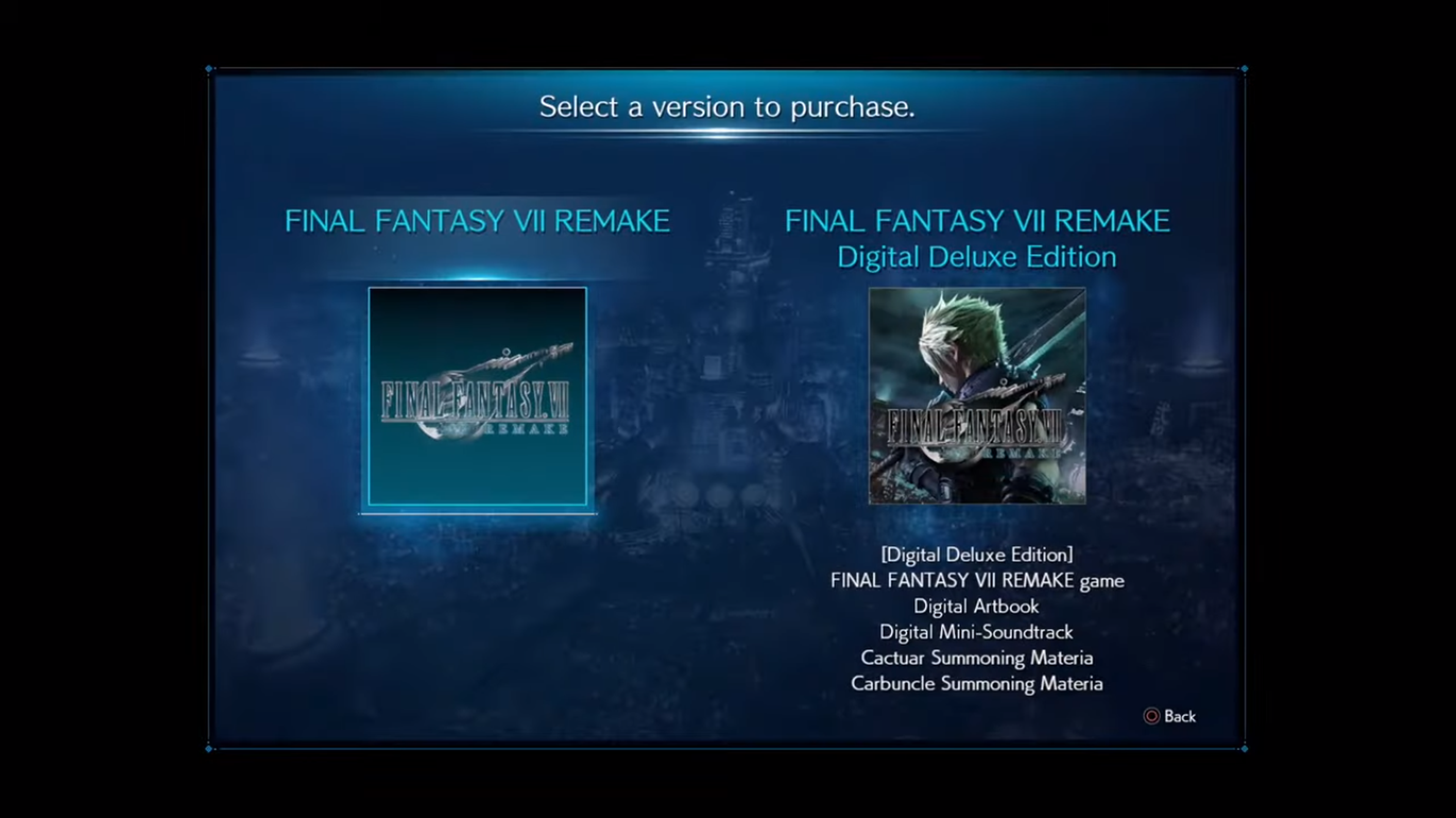 Final Fantasy VII Remake demo