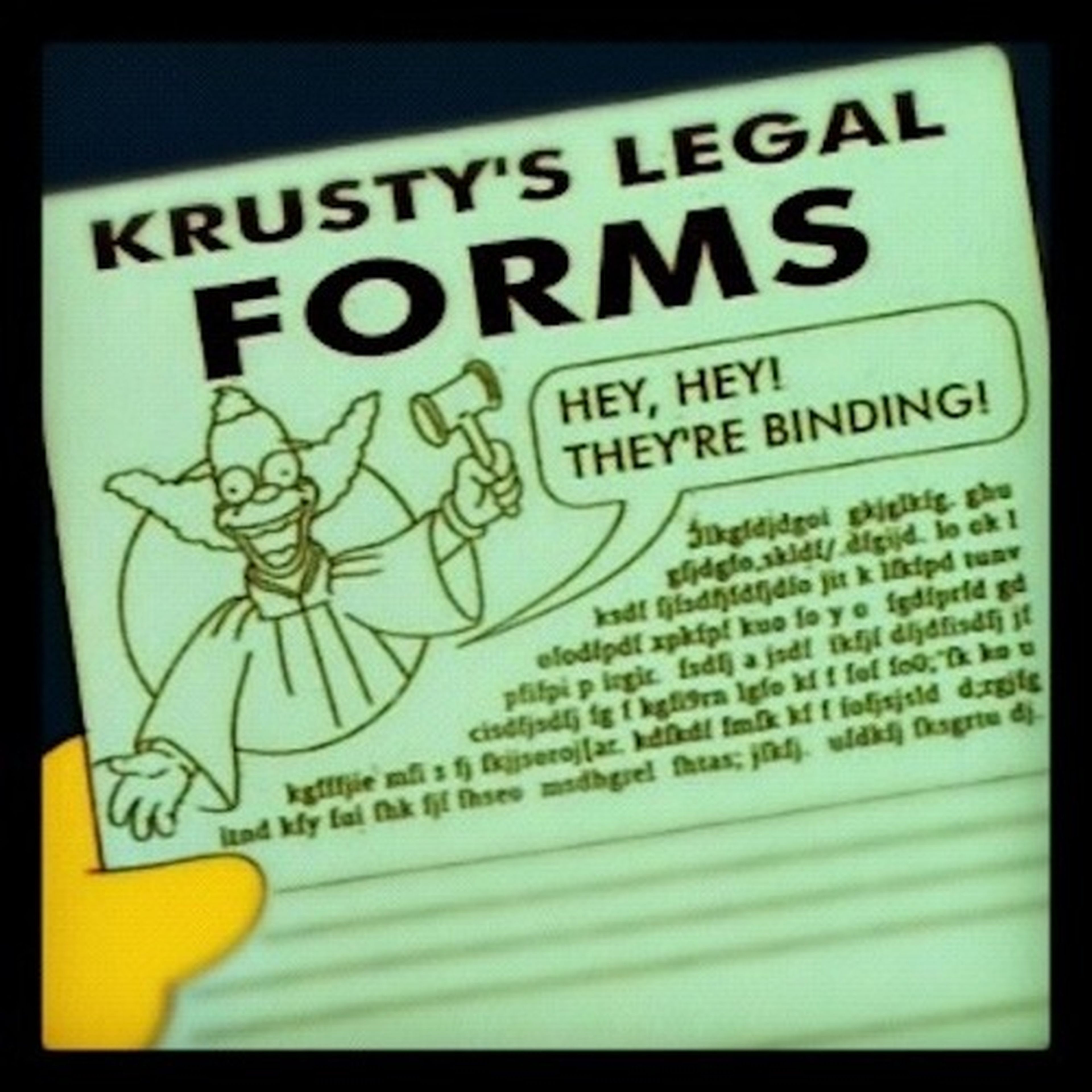 Formulario legal de Krusty