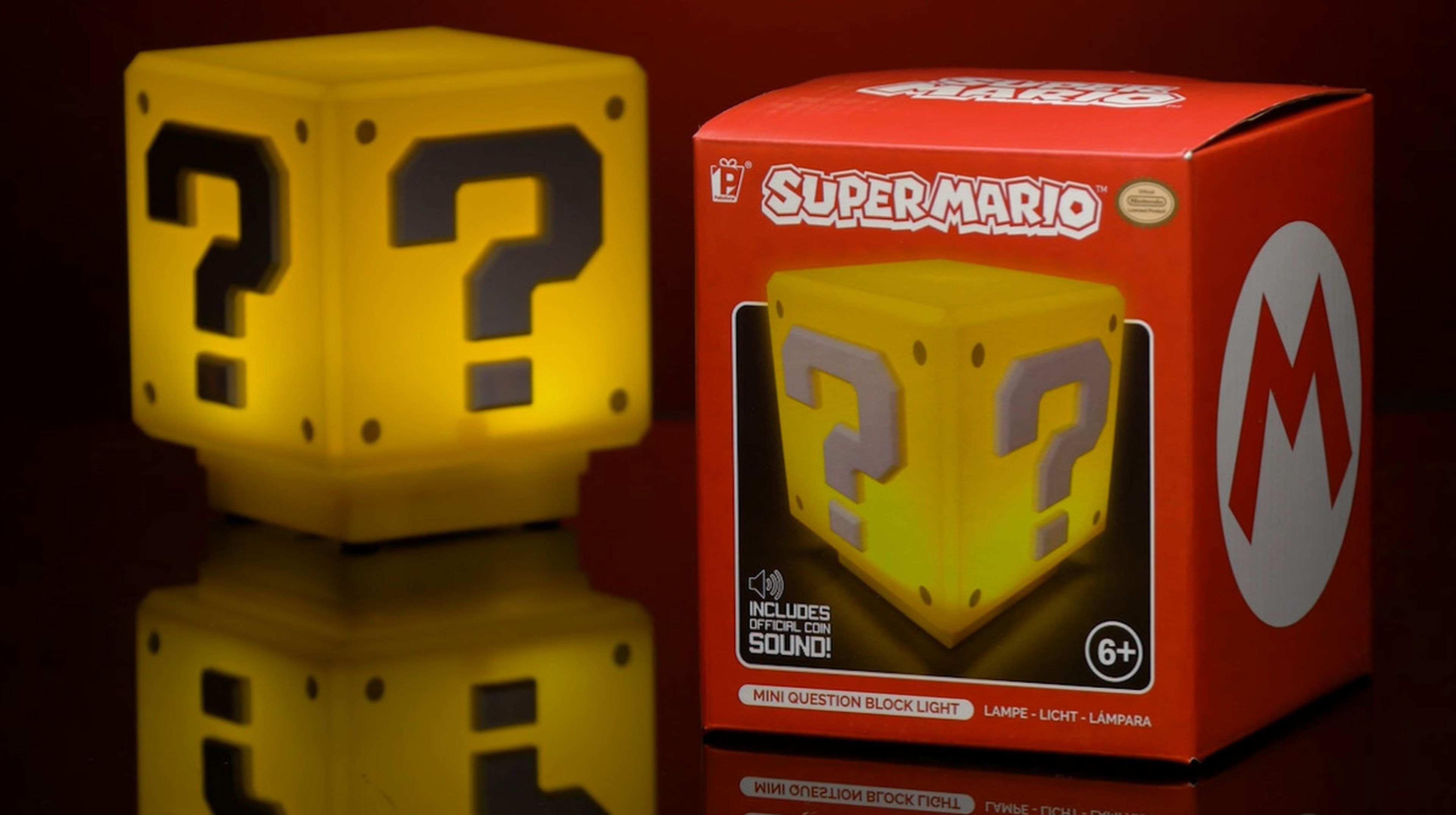 No lo parece, pero este cubo de Mario es en realidad una lámpara, y ahora  está en oferta por 11,99€