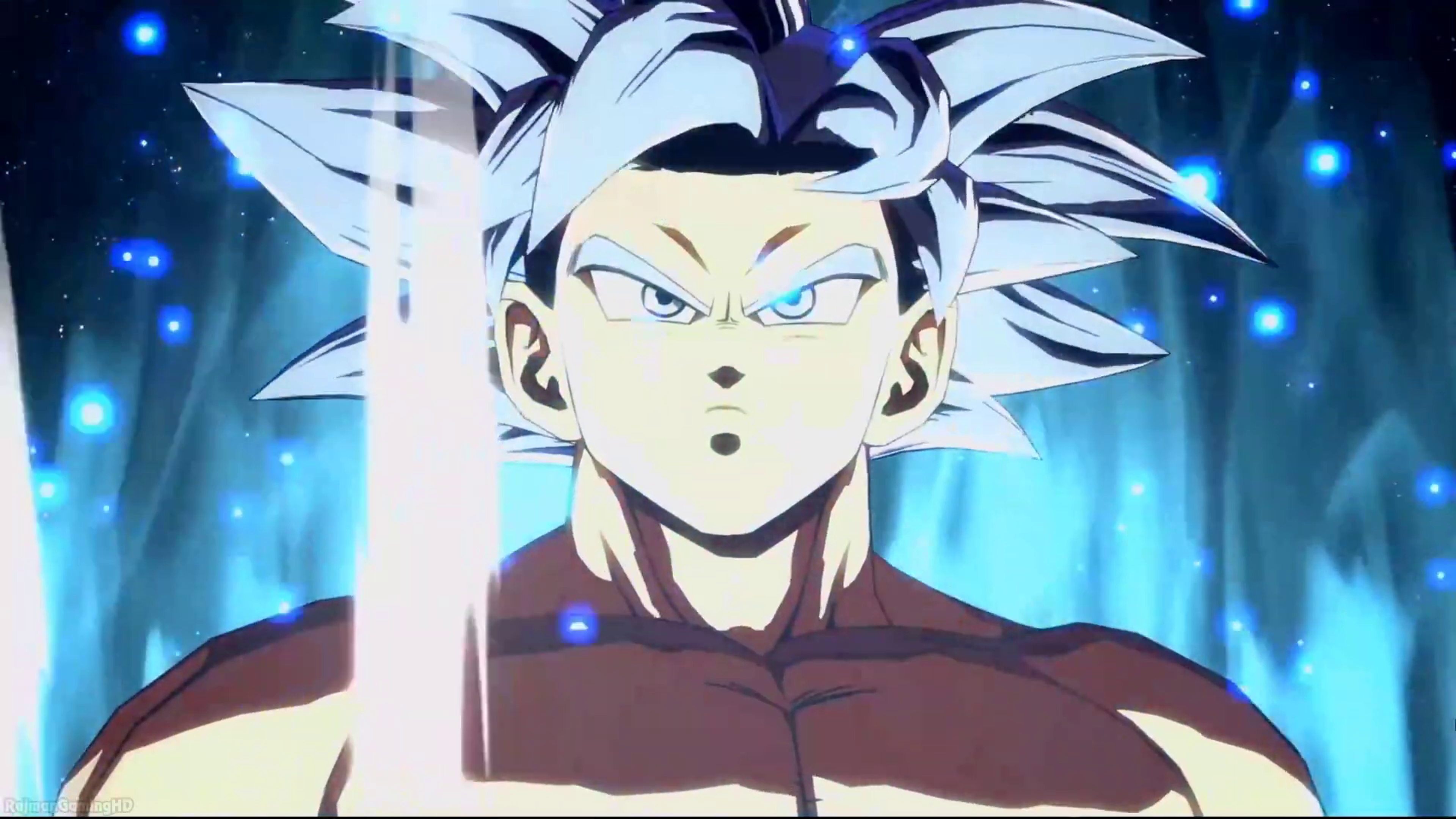 Goku Ultra Instinto y Kefla en Dragon Ball FighterZ