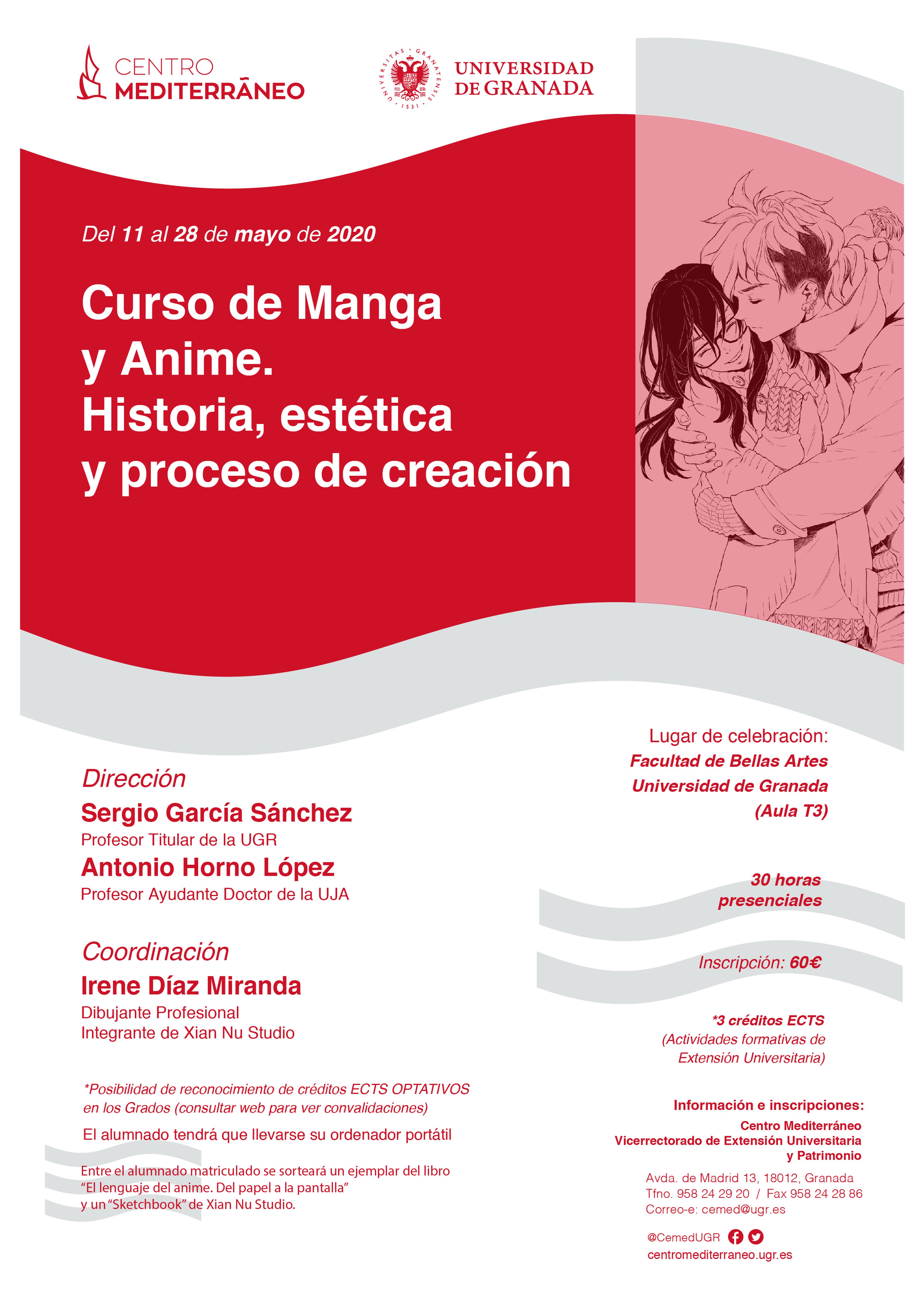 Curso de dibujo manga Universidad de Granada