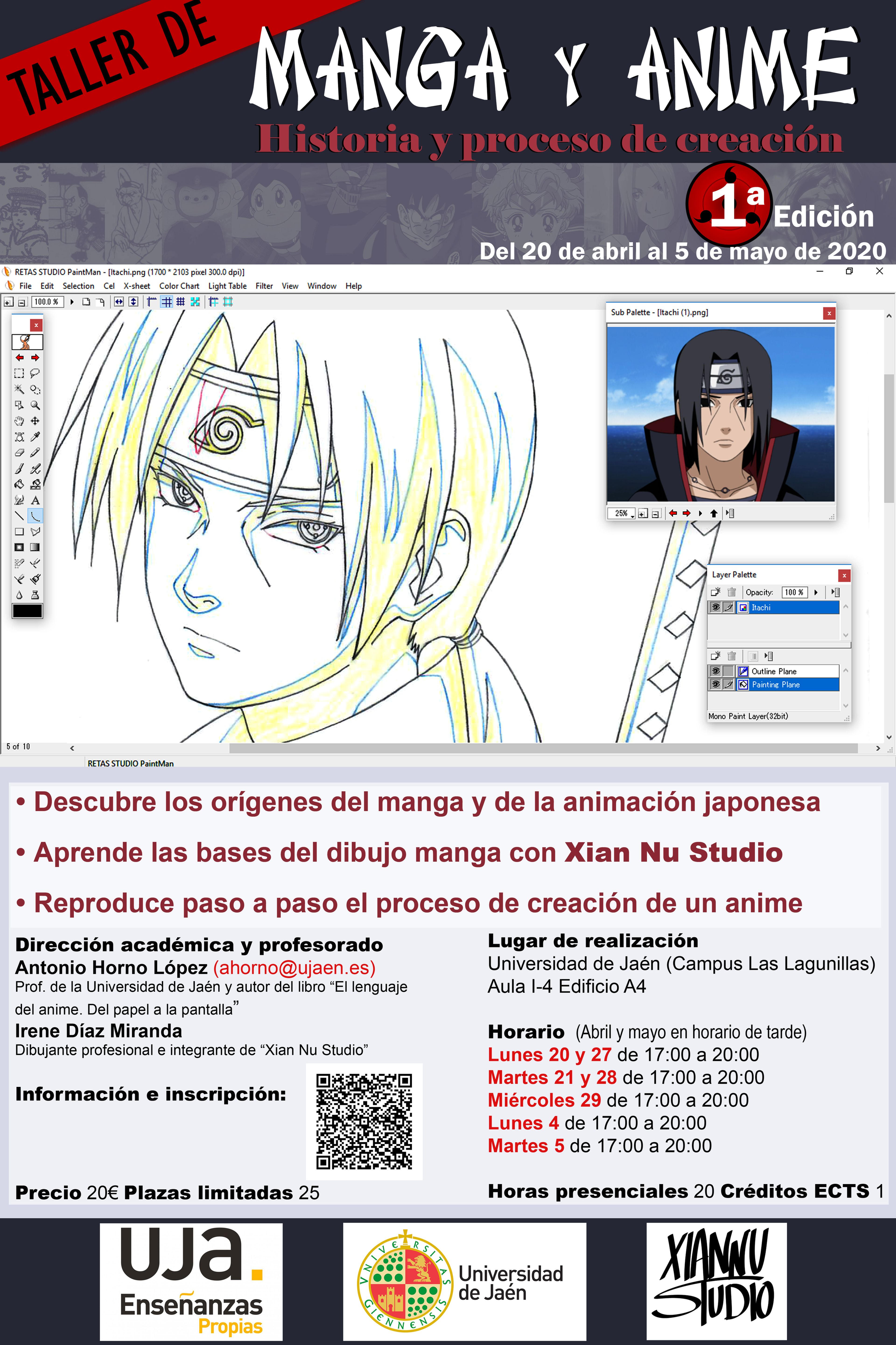 Curso de dibujo manga Universidad de Jaén