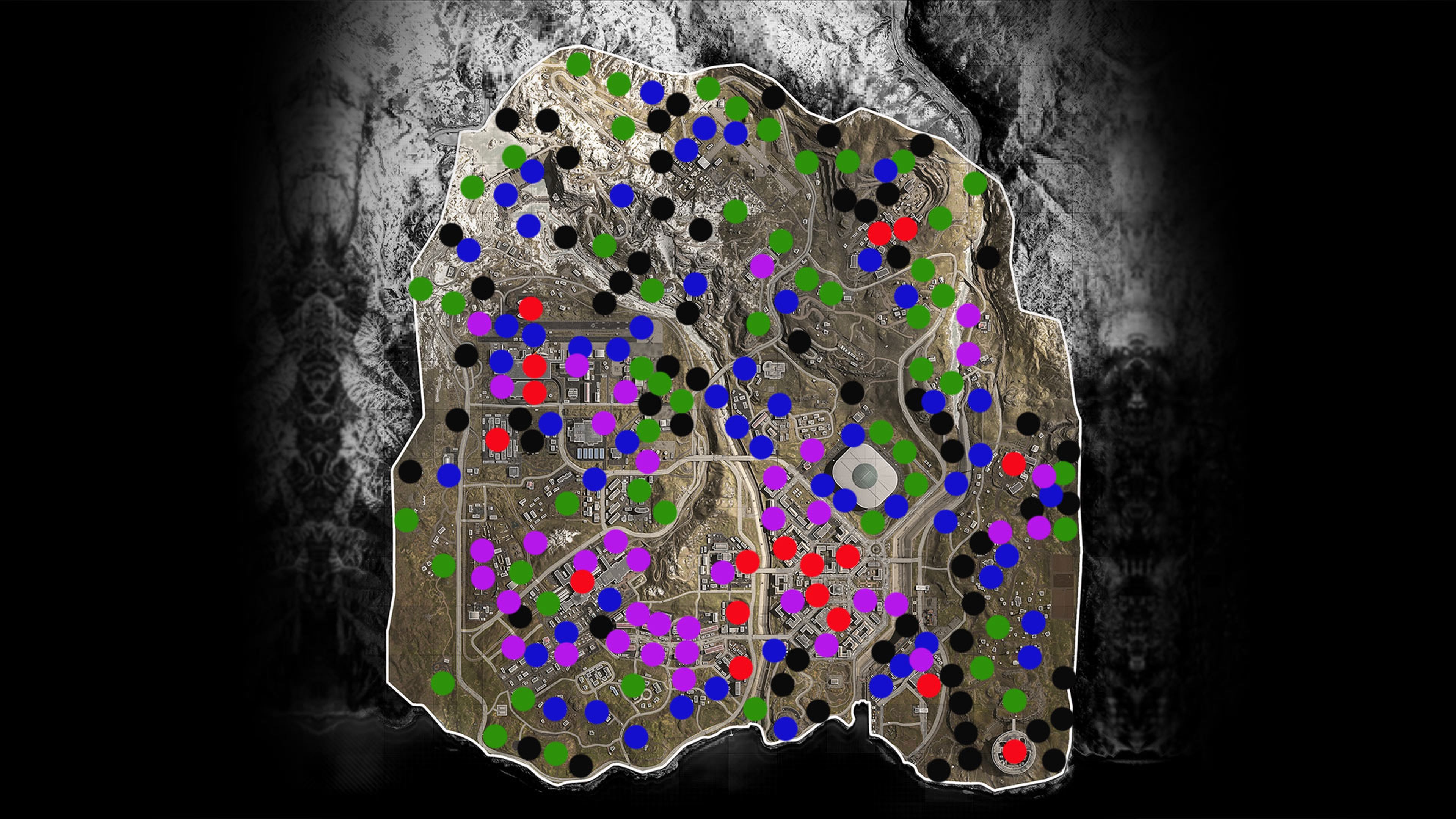 Mapa con todo el loot de Call of Duty Warzone