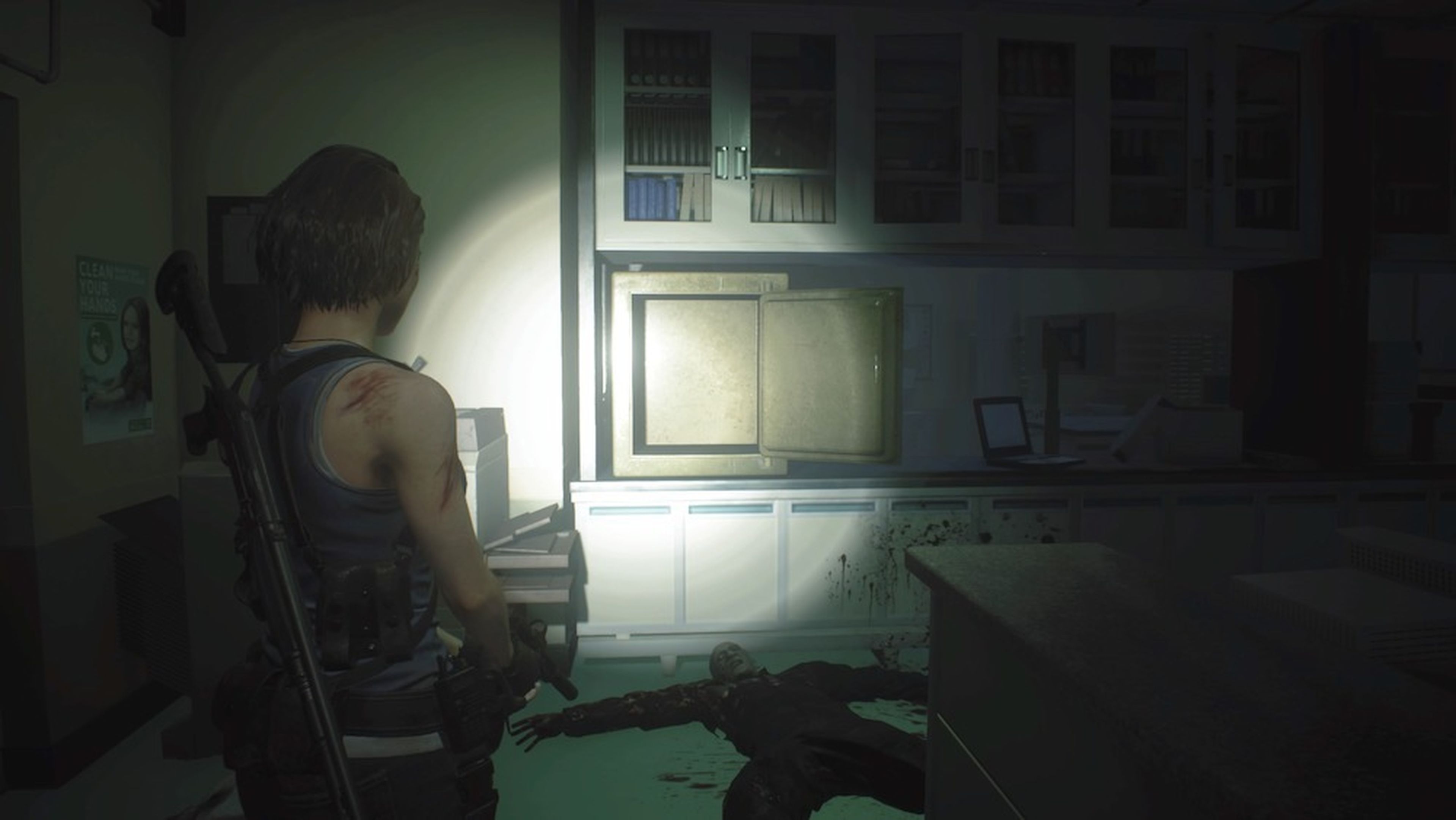 caja fuerte hospital Resident Evil 3