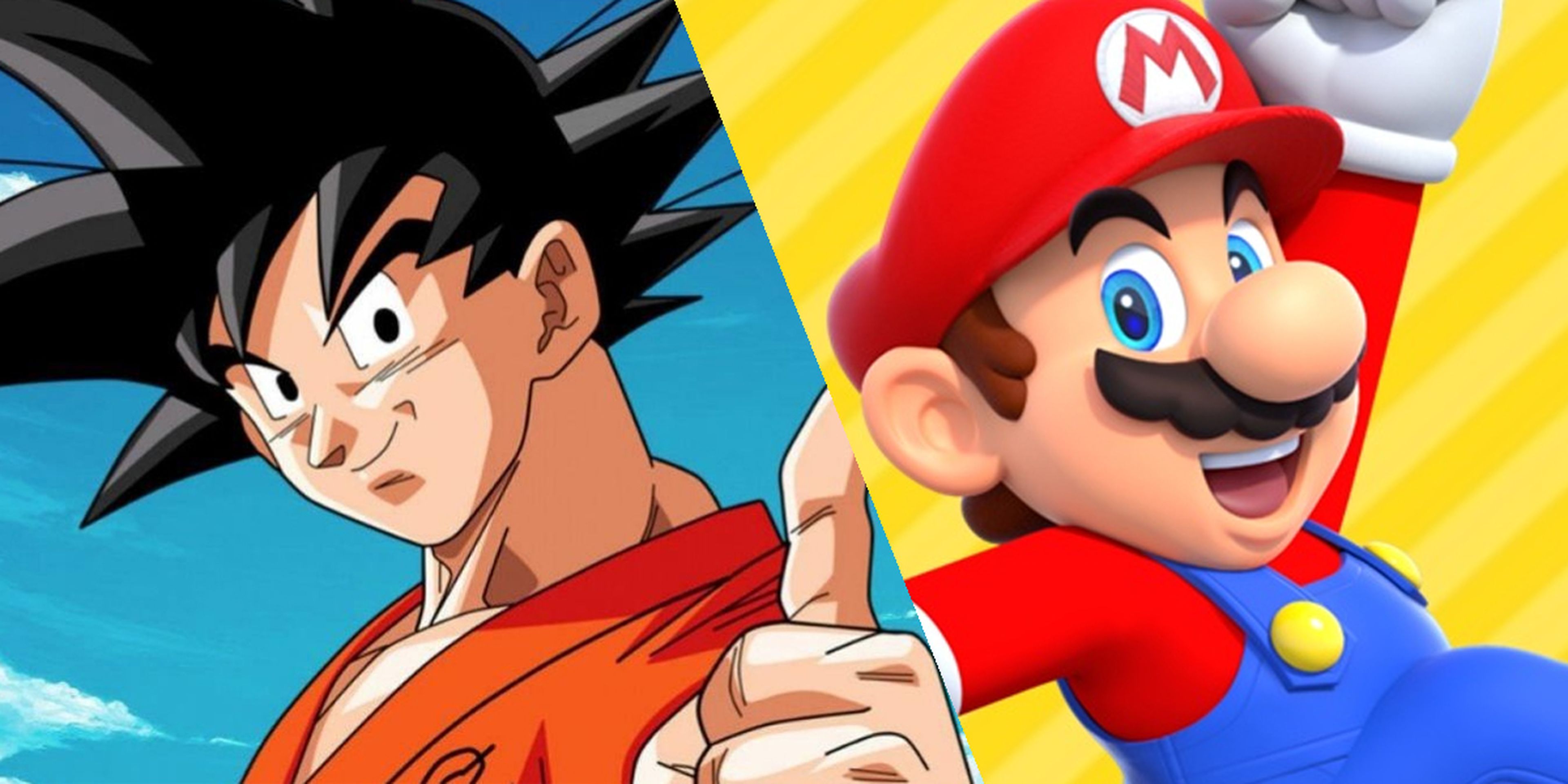 Crossover Dragon Ball y Super Mario