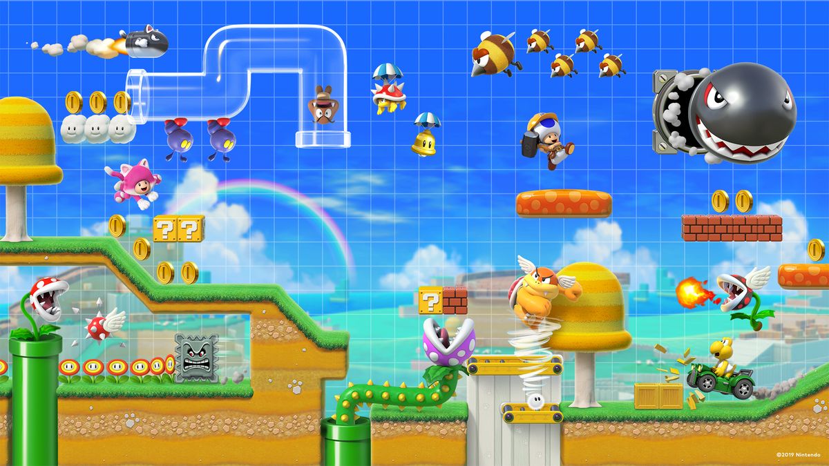 They beat the impossible Super Mario Maker level together before ...