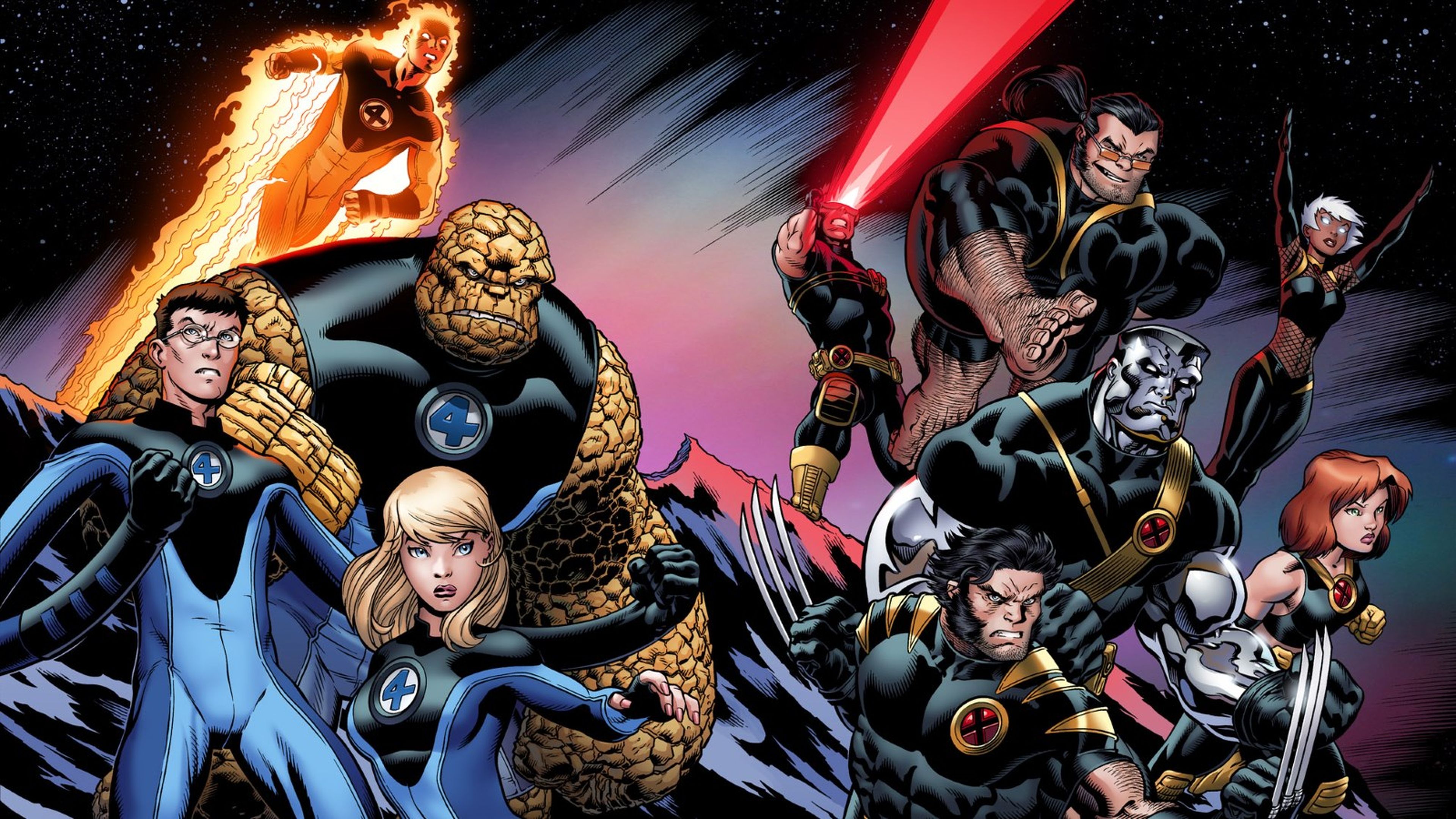 X-men y los 4 Fantásticos