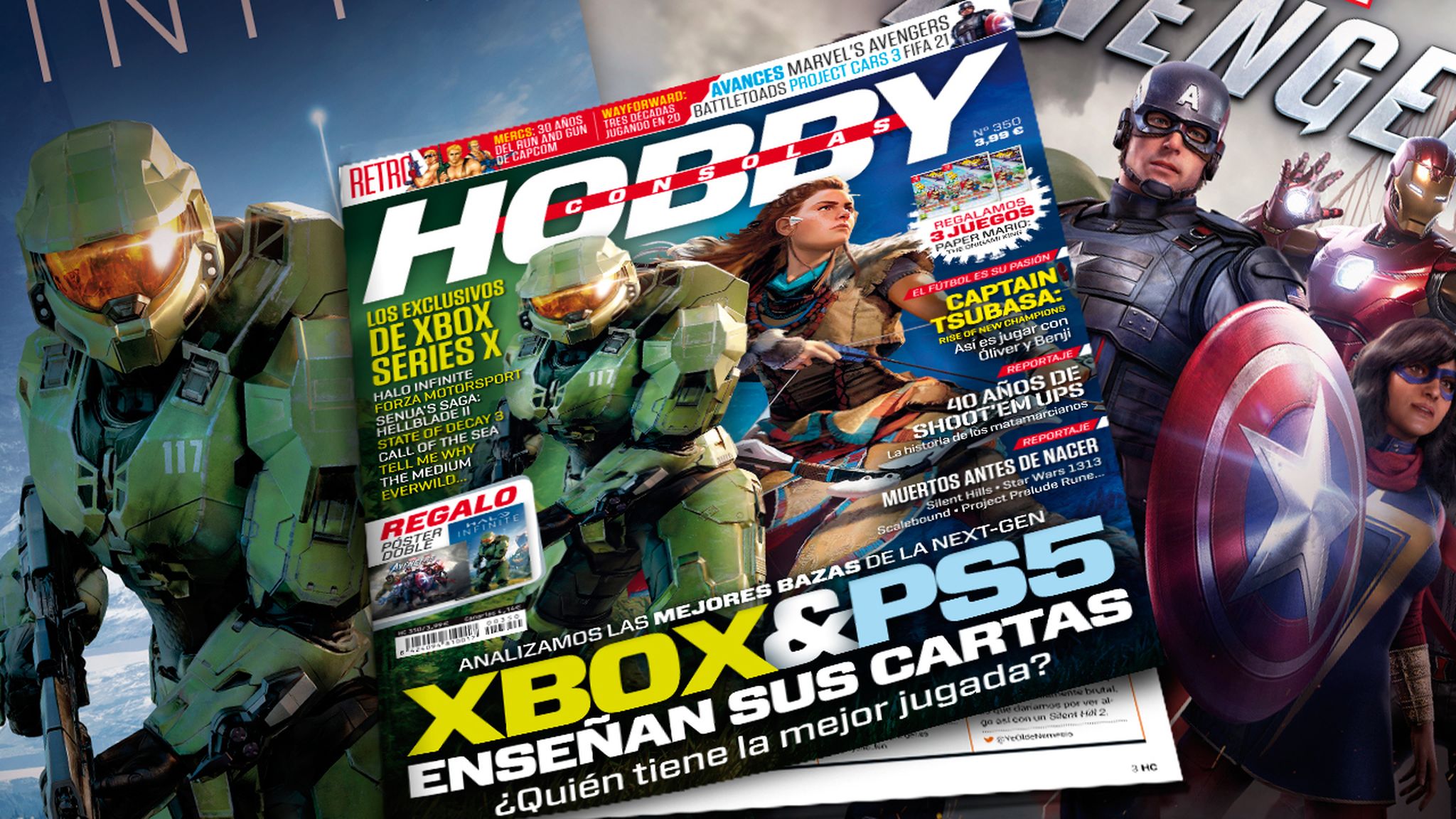 Hobby Consolas 350 A La Venta Con Póster De Halo Infinite Y Avengers