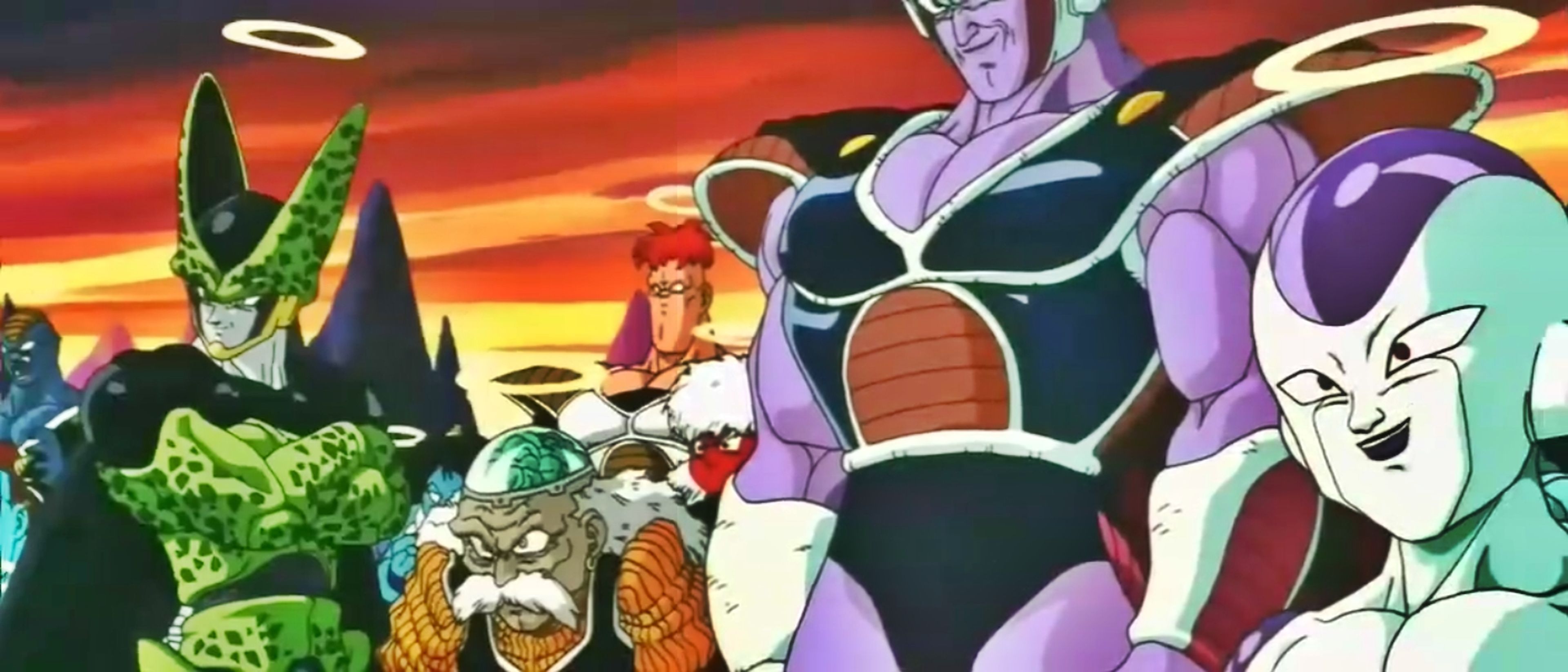 Los villanos de Dragon Ball contemplan el combate de Goku y Majin Buu