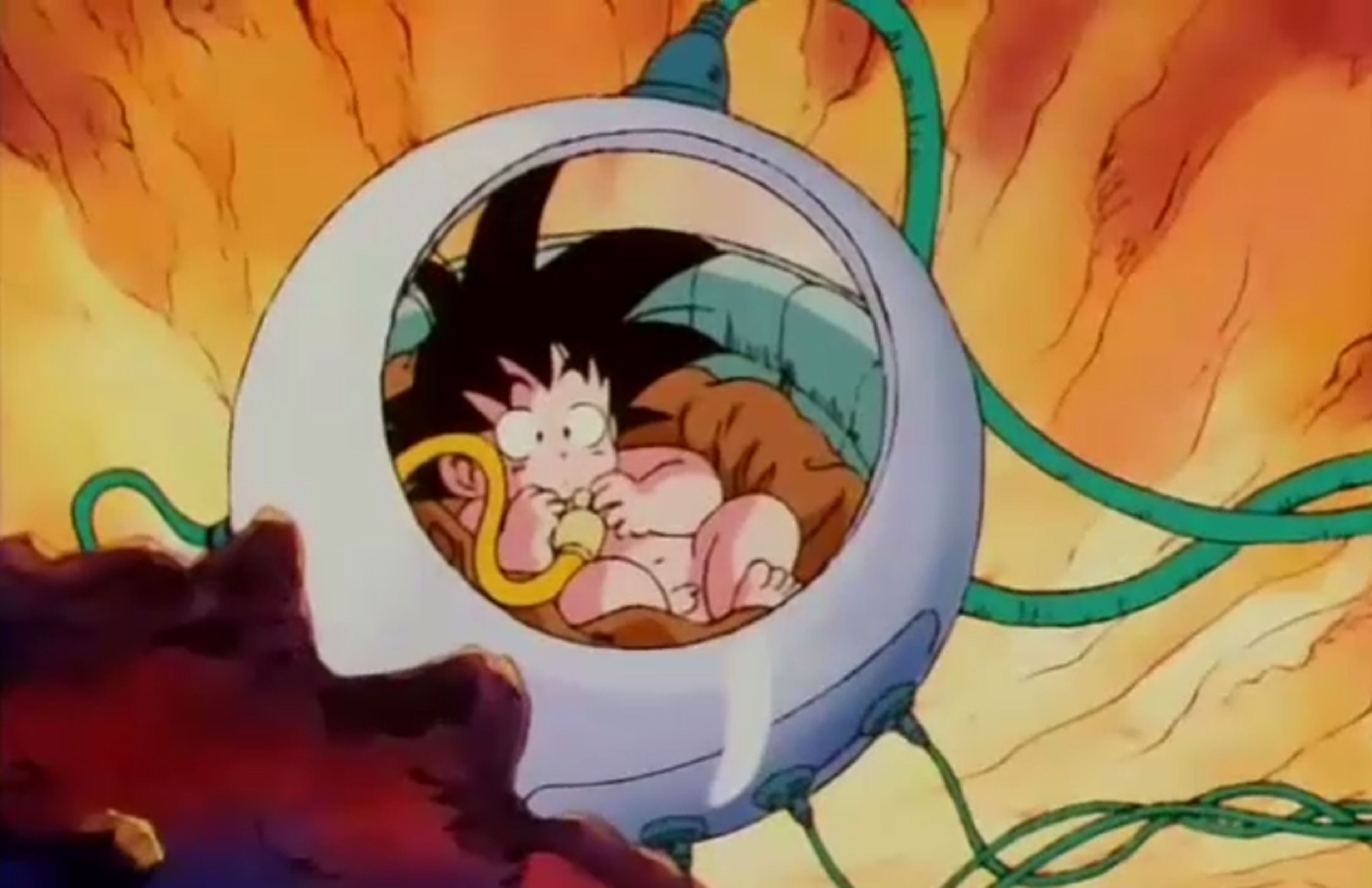 Dragon Ball Z - Goku recién nacido