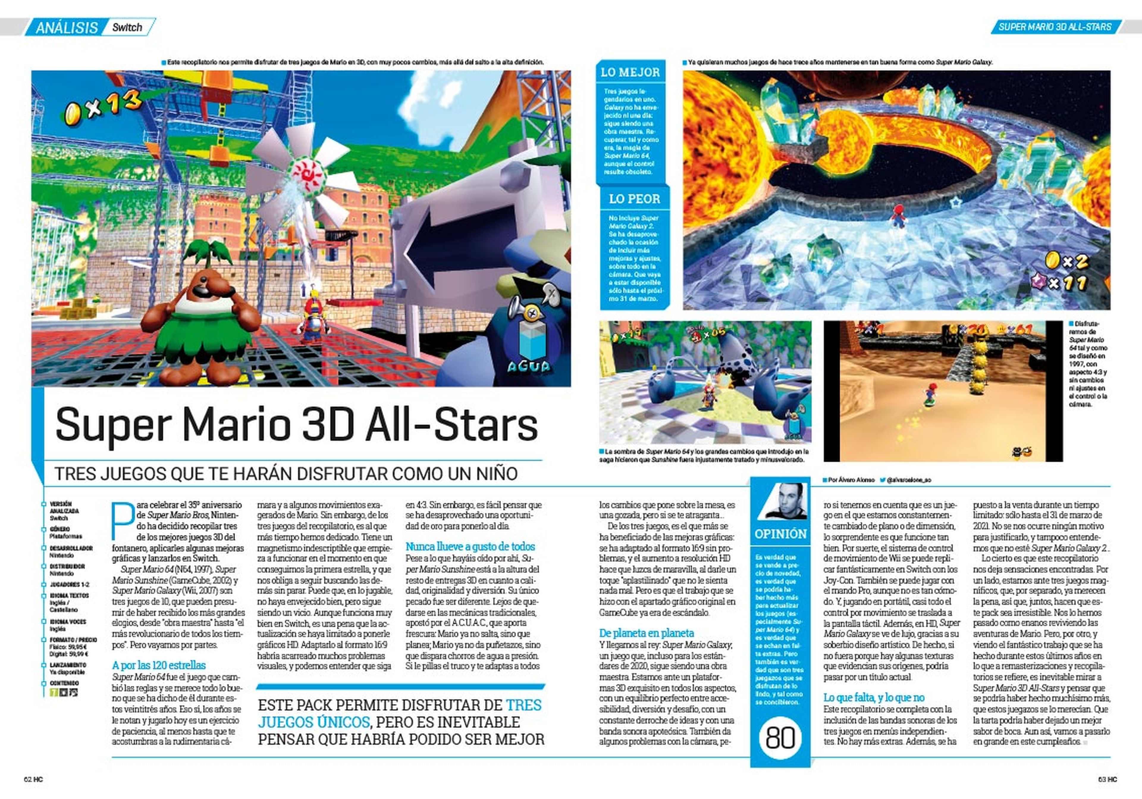 Hobby Consolas 351, a la venta con pósters de Super Mario 3D All-Stars y Call of Duty: Black Ops Cold War