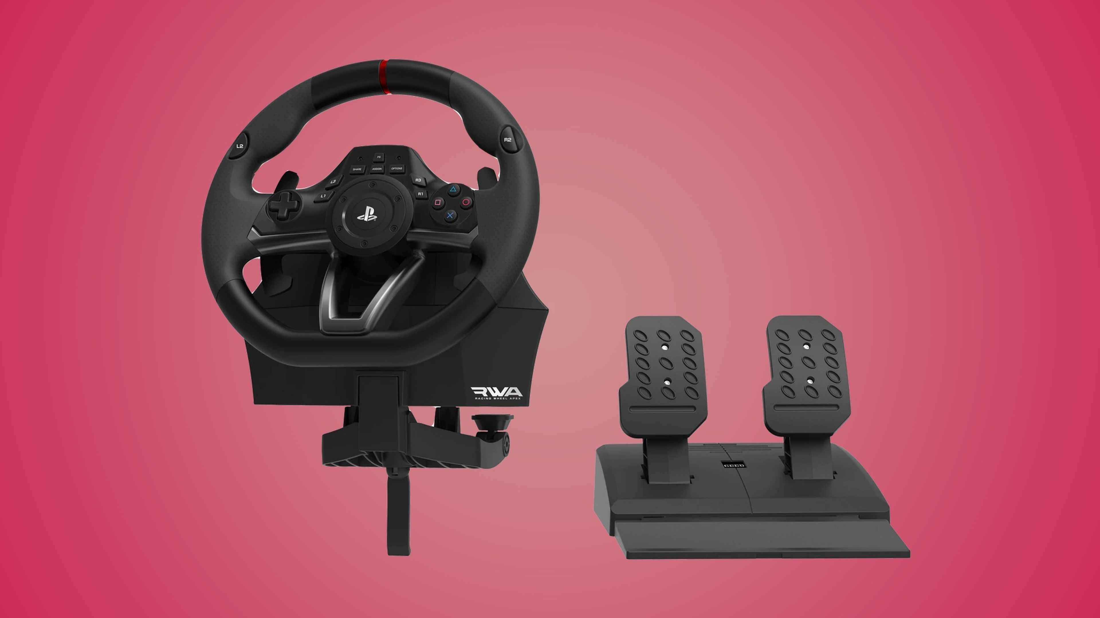 Volante PS4 racing wheel Apex para PS4, PS3 (Licencia Oficial Sony) +  GTSport
