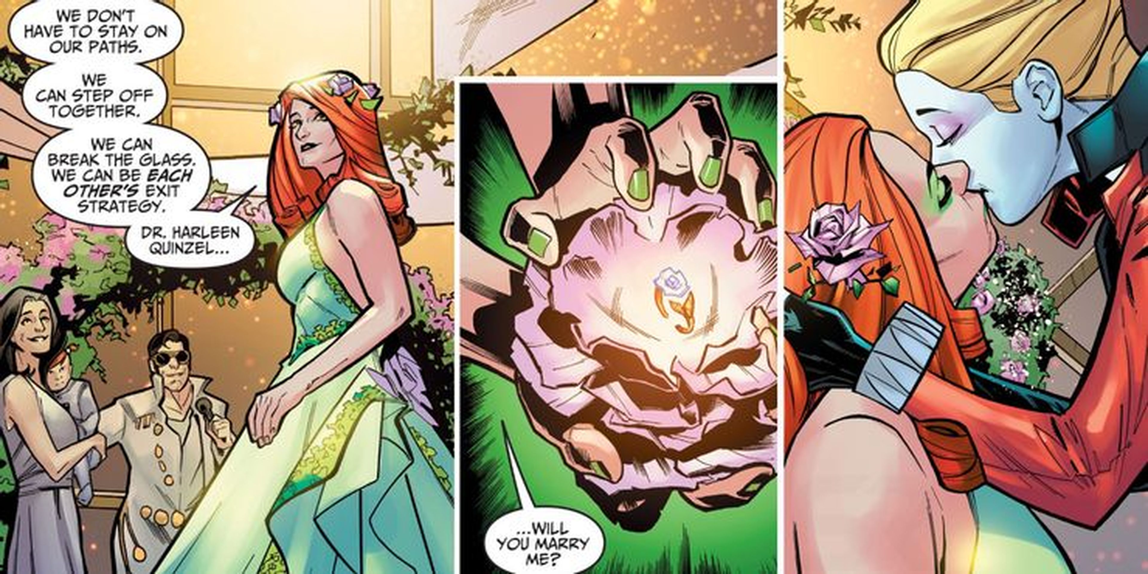 Injustice - Boda de Poison Ivy y Harley Quinn