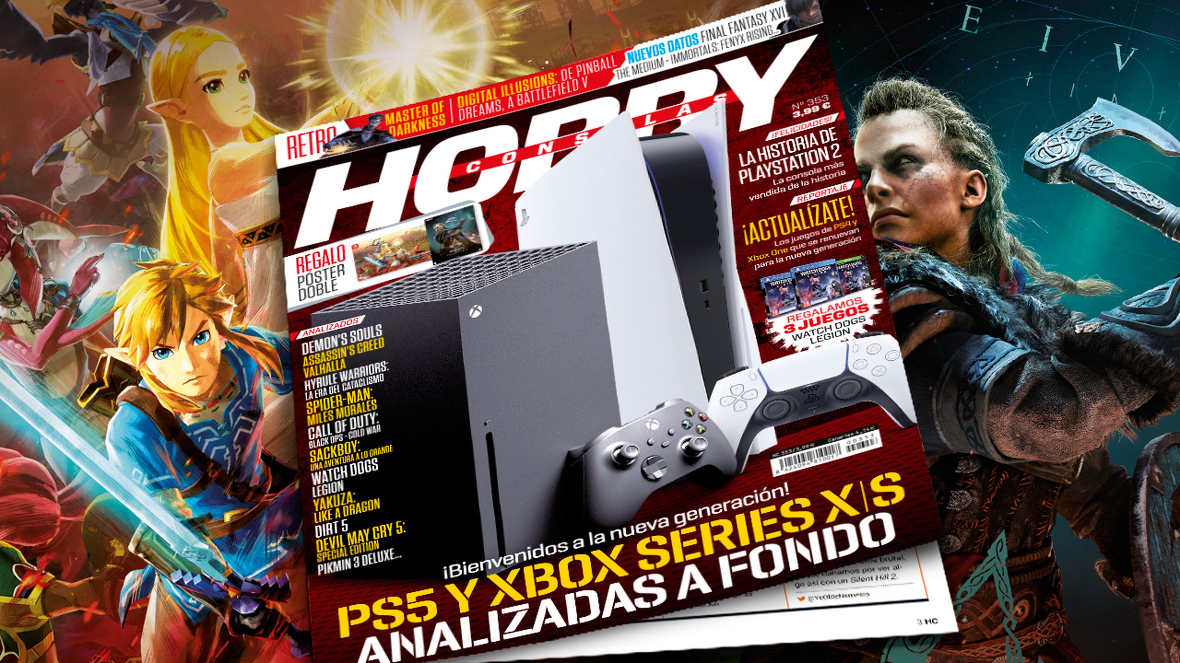 Hobby Consolas 353, a la venta con reportajes de PS5 y Xbox Series X-S