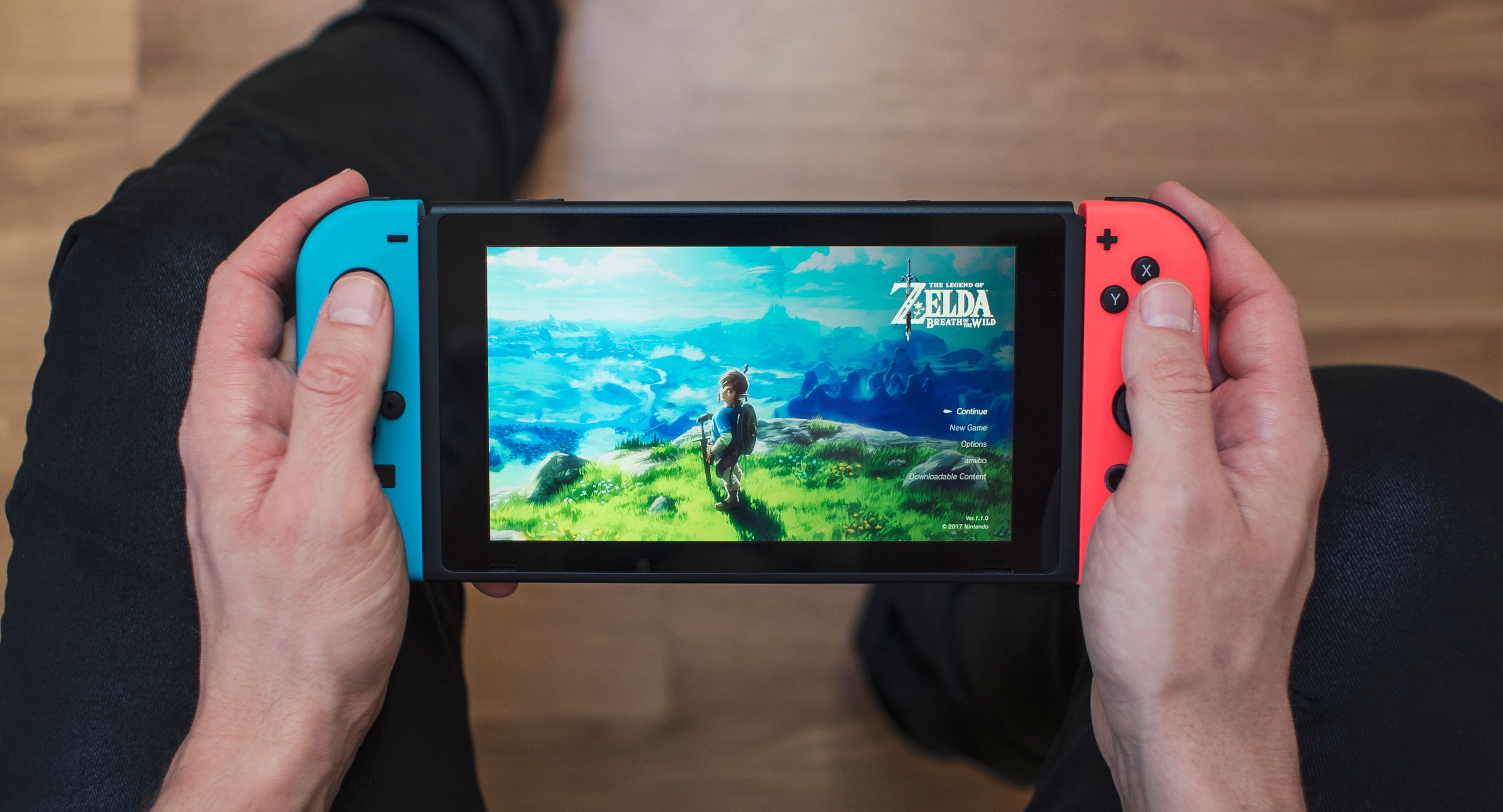 Nintendo Switch con Zelda