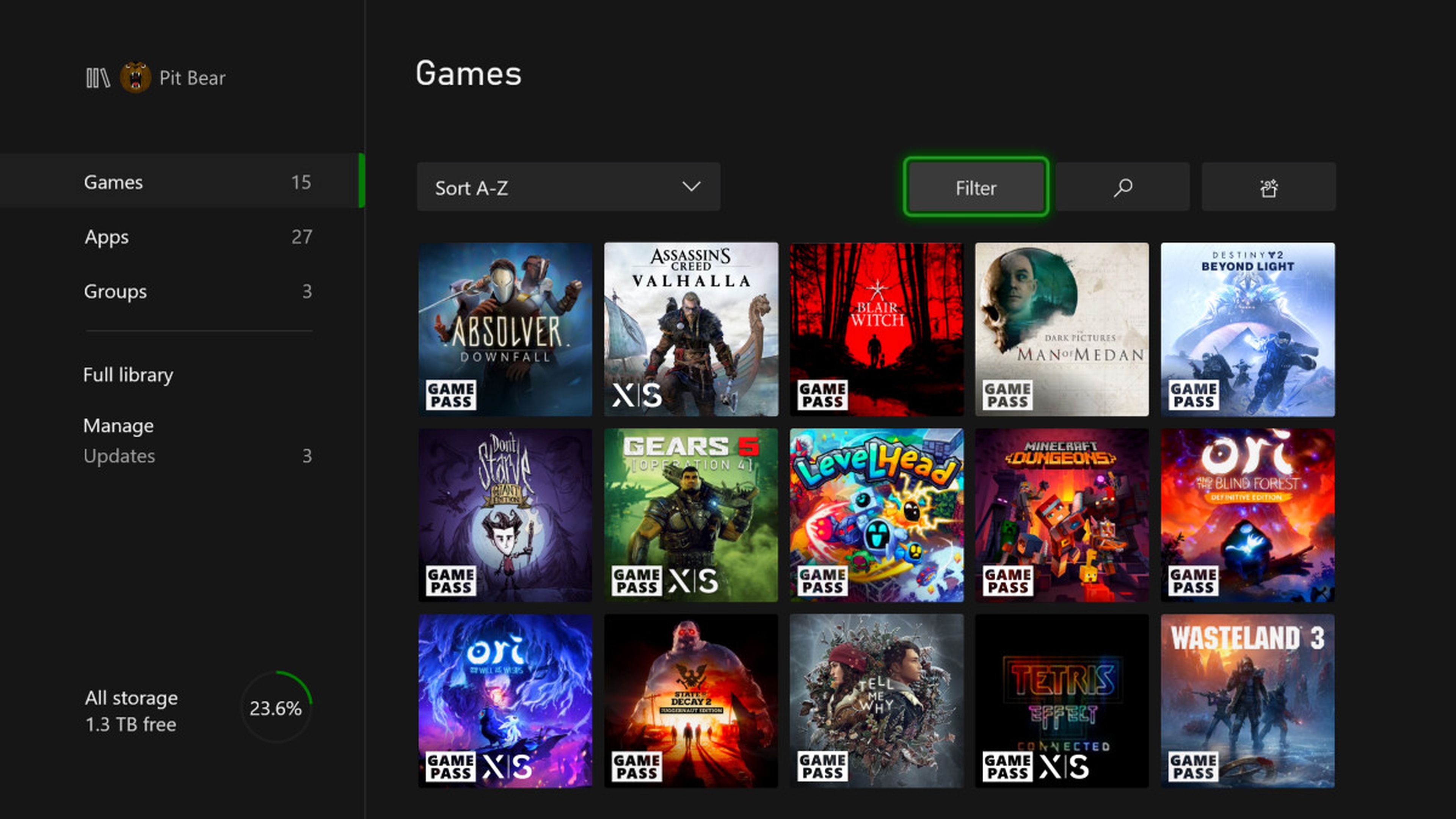 Xbox Series X Xbox One Actualizacion