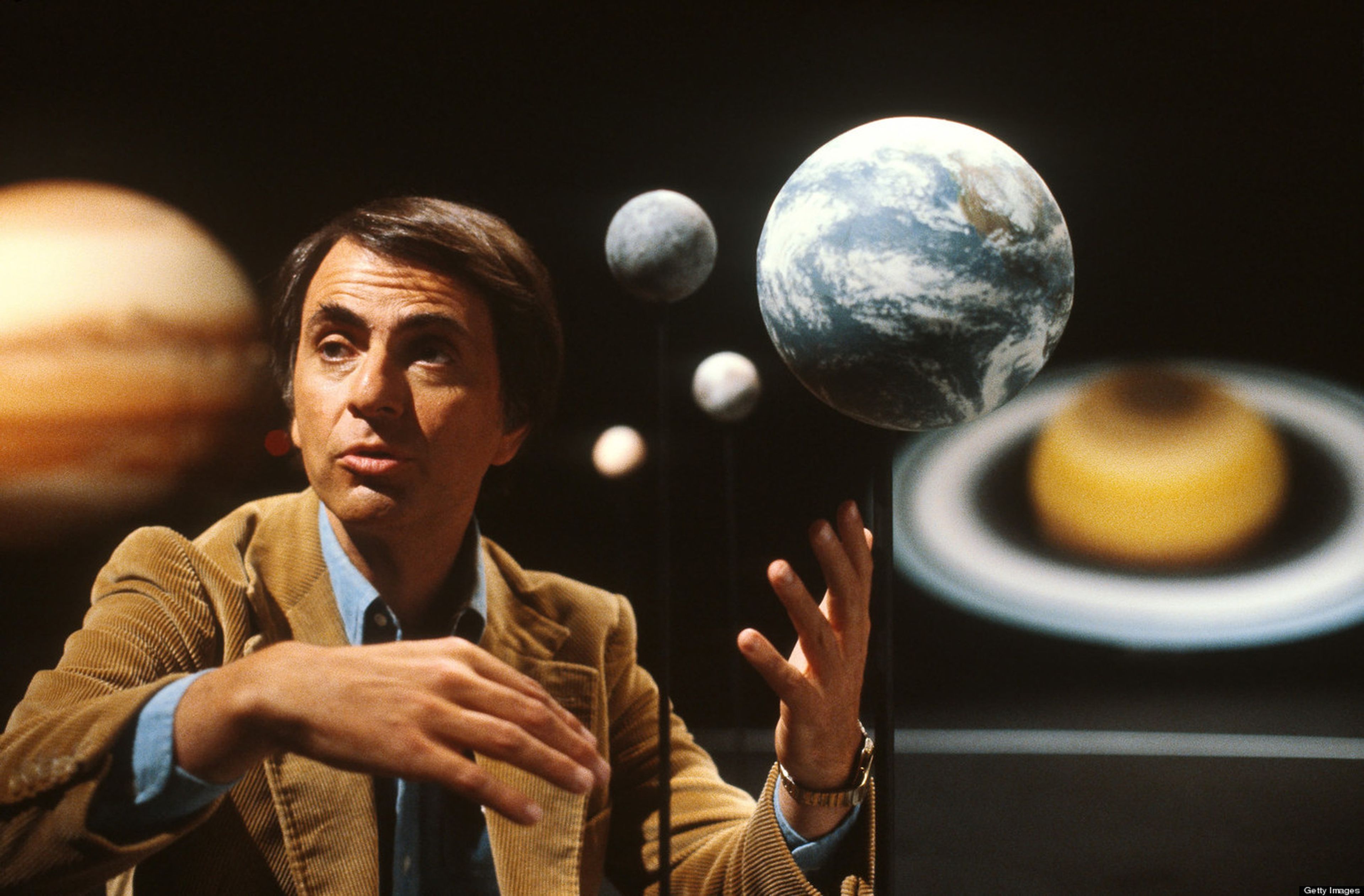 Carl Sagan en la serie Cosmos