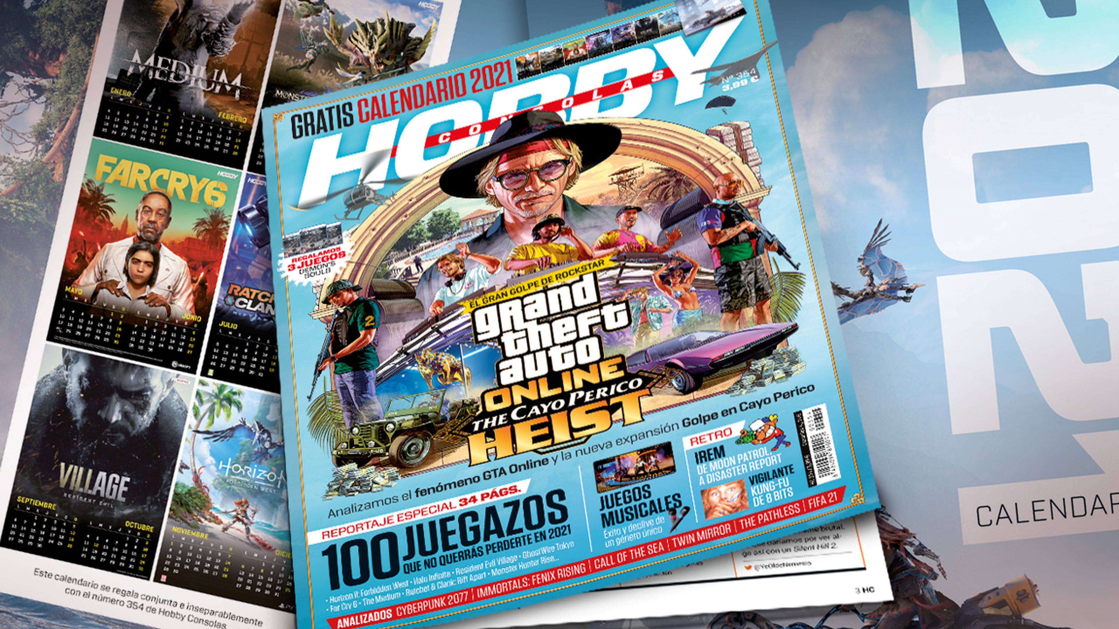 Hobby Consolas 354, a la venta con GTA Online en portada y reportaje de juegos de 2021