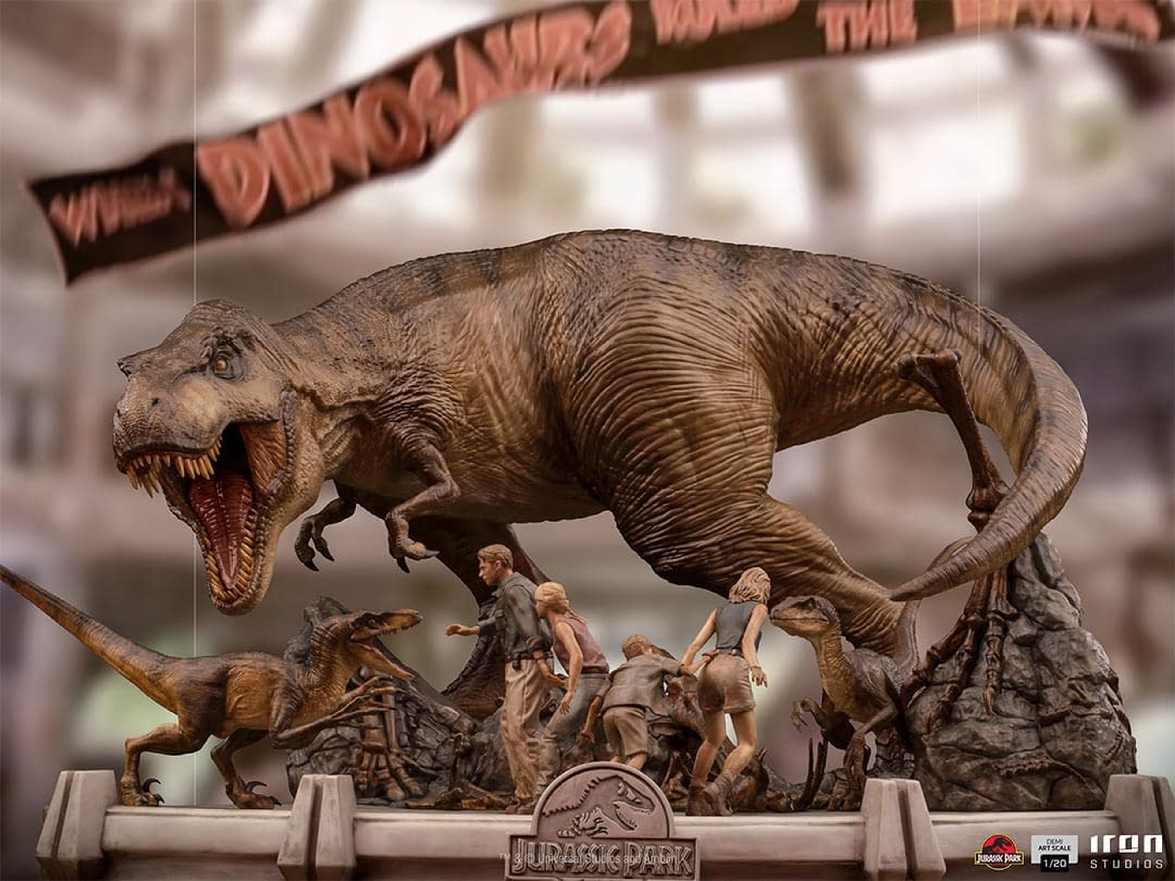 Jurassic Park - Diorama de Iron Studios