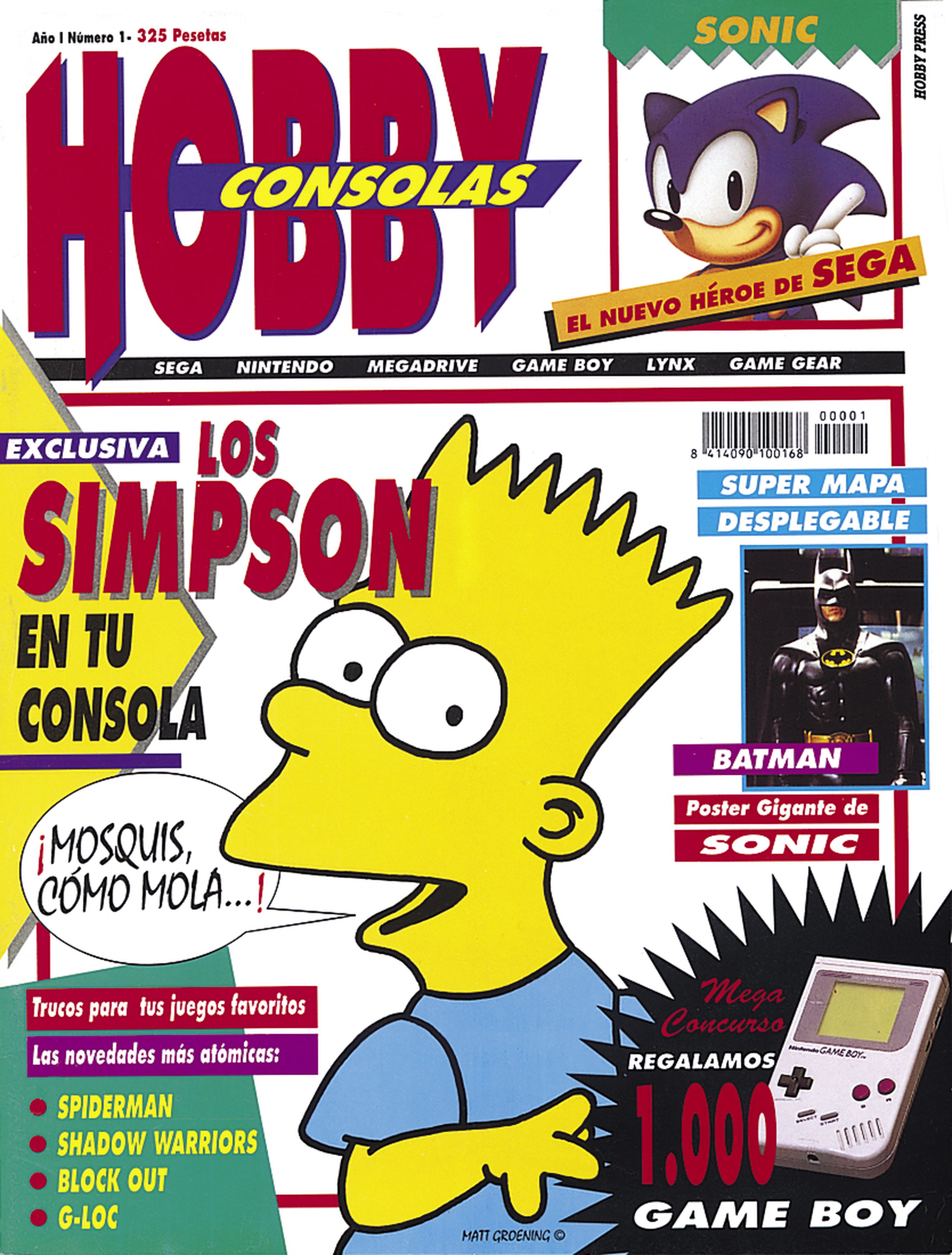 El número 1 de la revista se puso a la venta en octubre de 1991. Ojo a las 1000 Game Boy de regalo