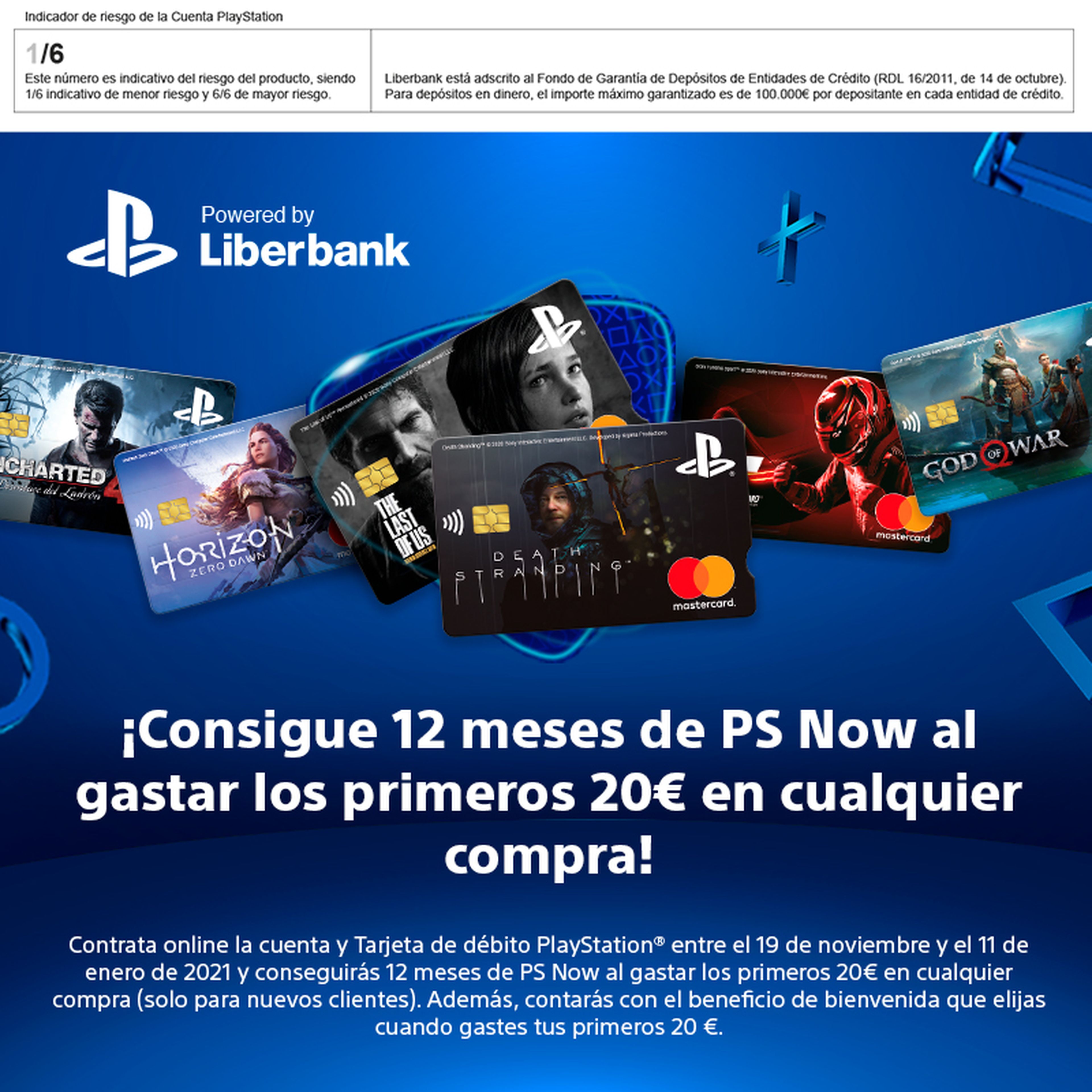 Post tarjeta PlayStation - Liberbank diciembre nueva 2