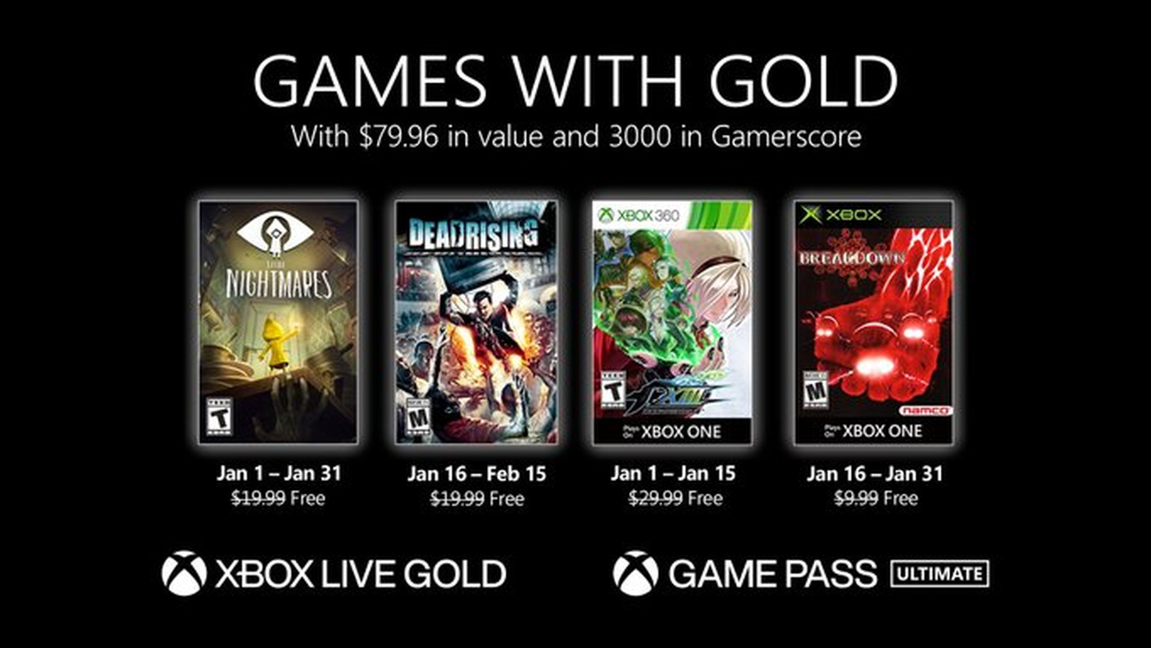 xbox games with gold diciembre 2020