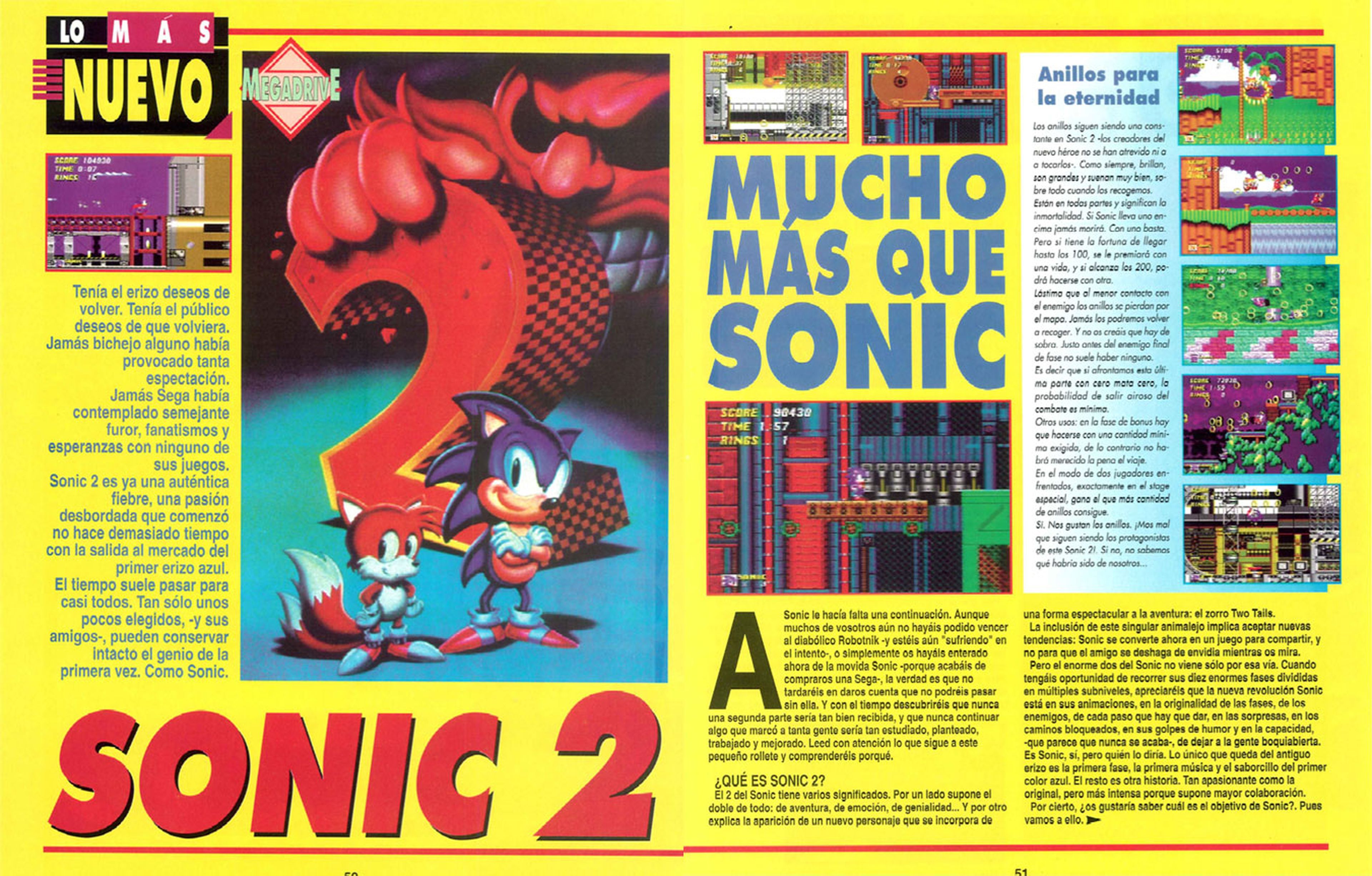Análisis de Sonic 2 en Hobby Consolas