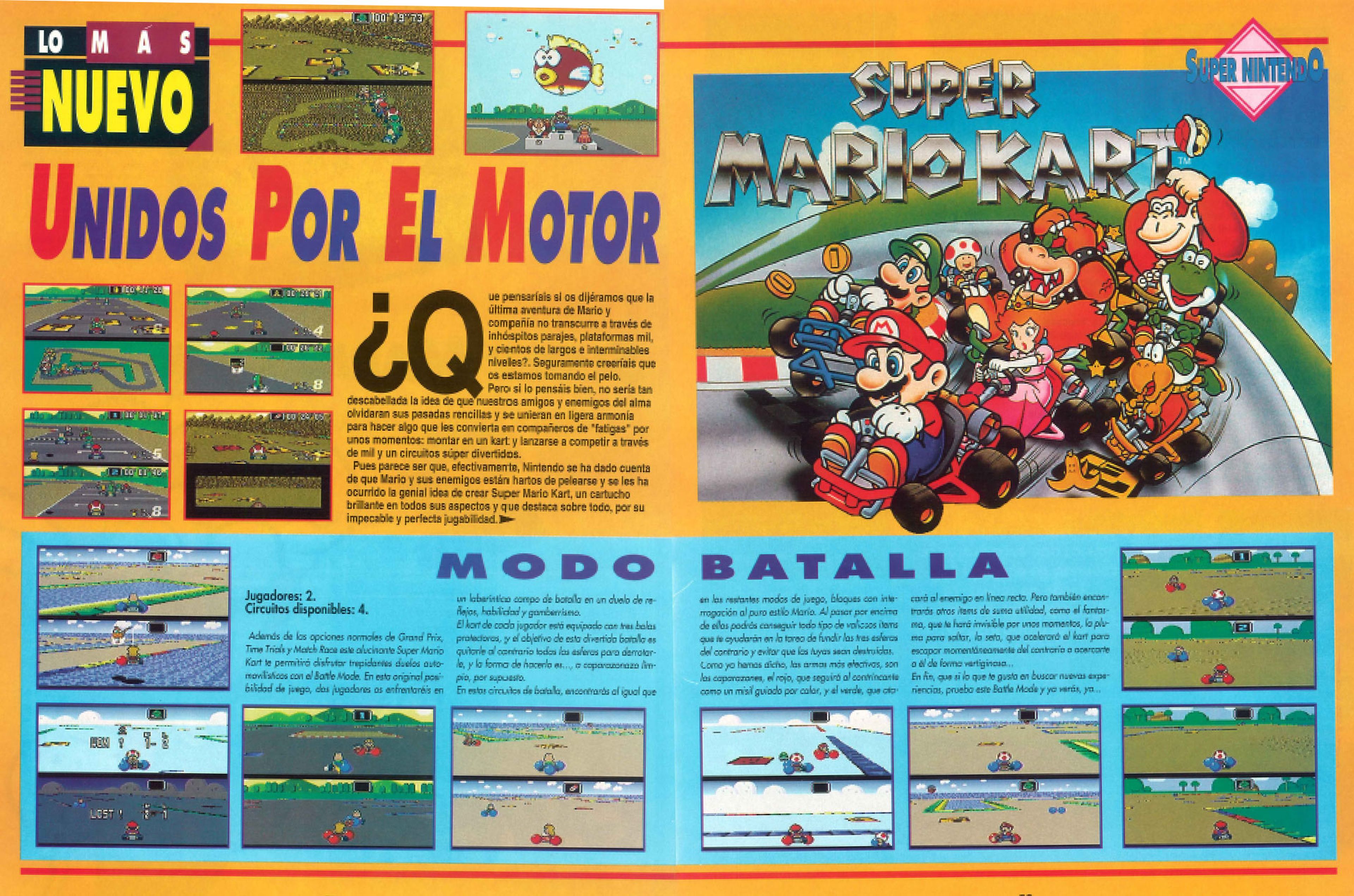 Análisis de Super Mario Kart en Hobby Consolas 15