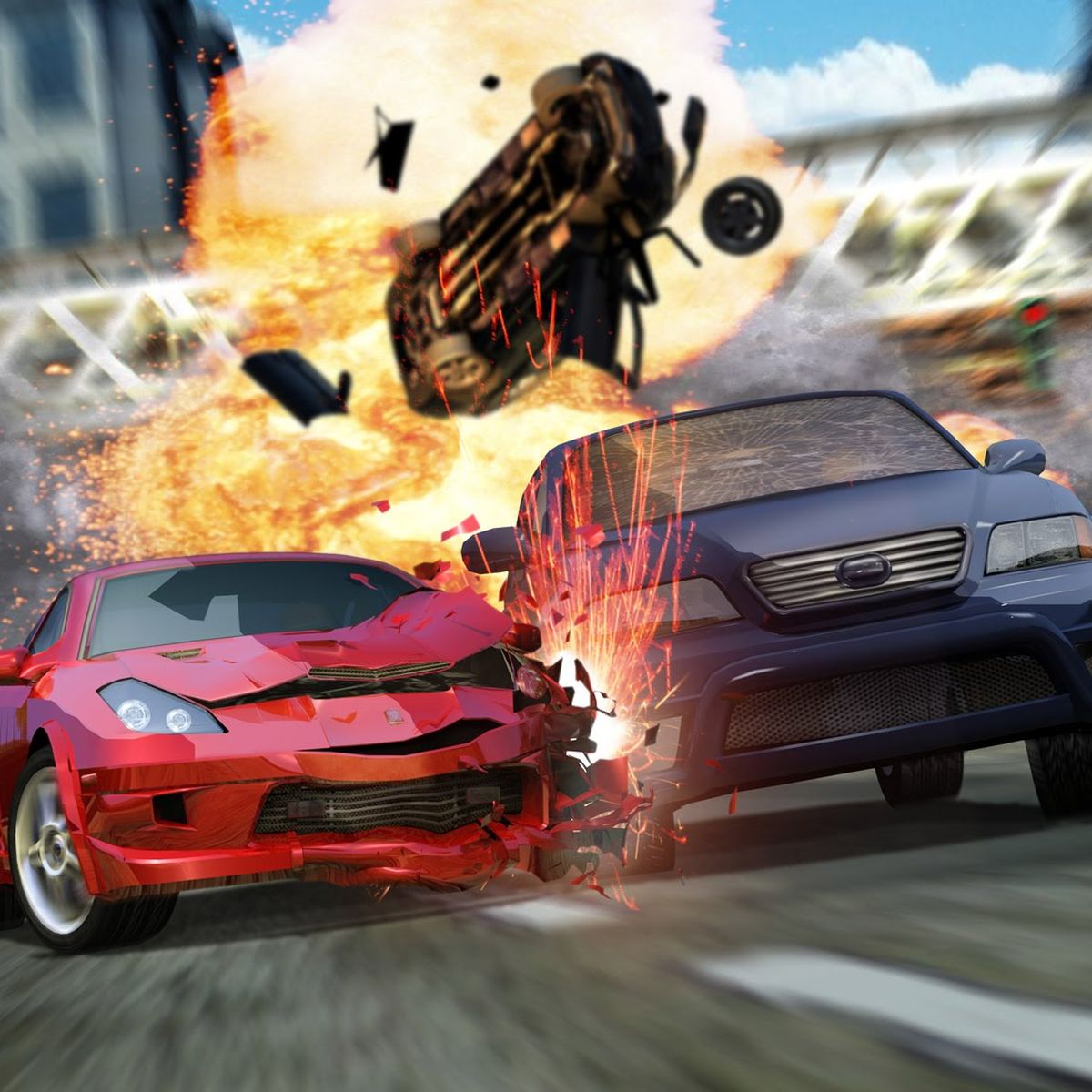 Recrea la intro de Burnout 3 Takedown usando el editor de Rockstar en GTA  Online