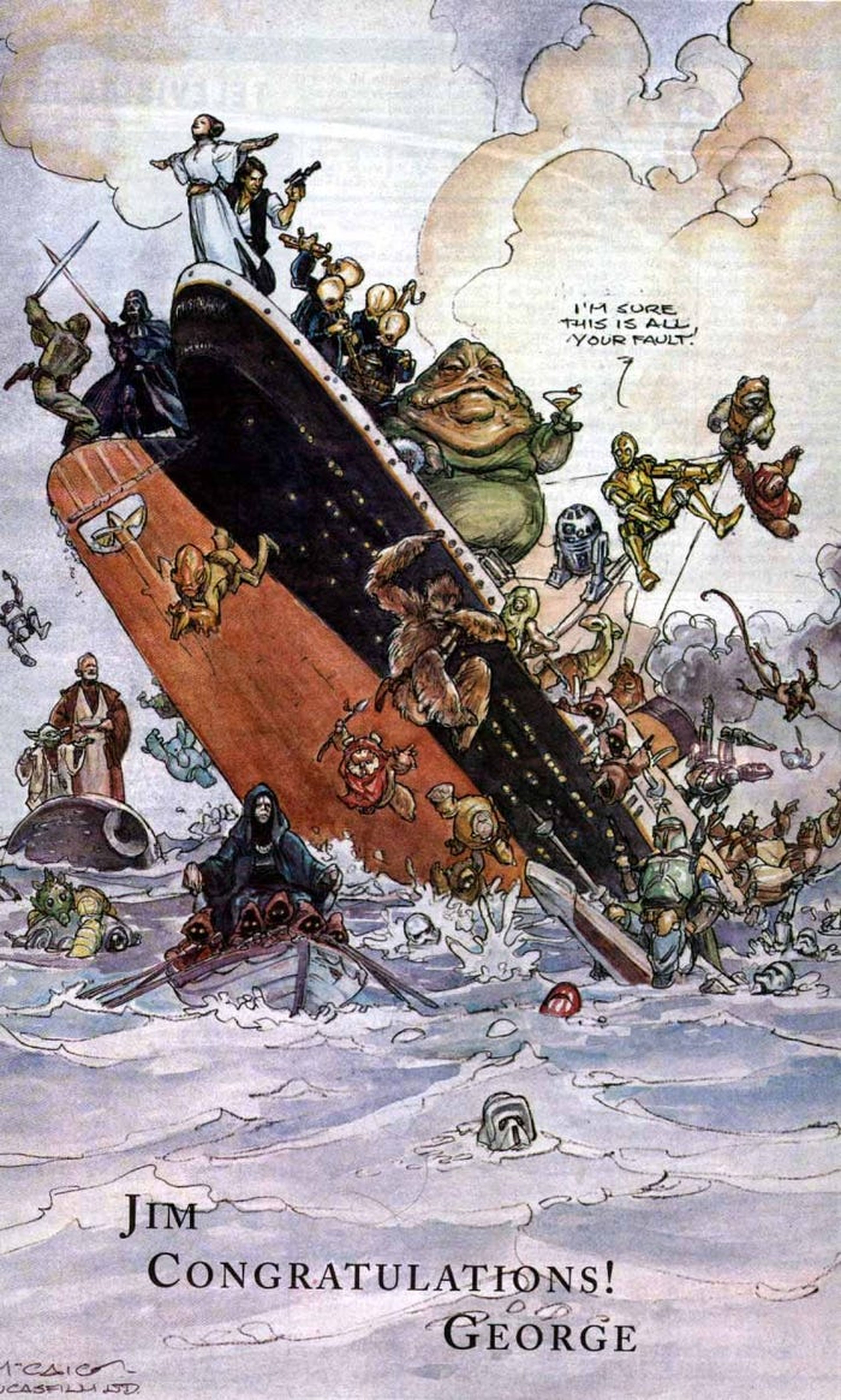 Homenaje de George Lucas a Titanic