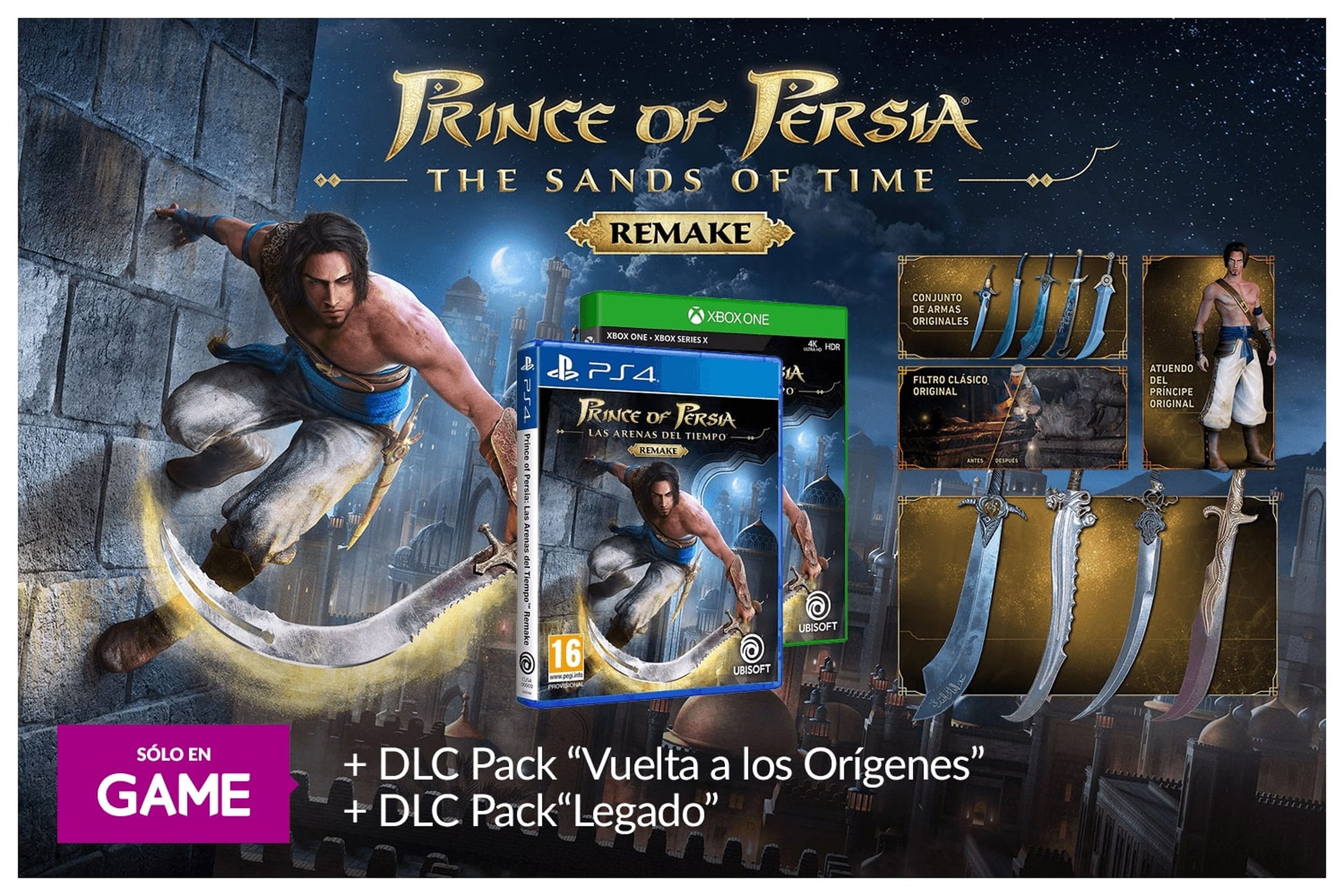 Prince of Persia: Las Arenas del Tiempo Remake PS4 para - Los mejores  videojuegos