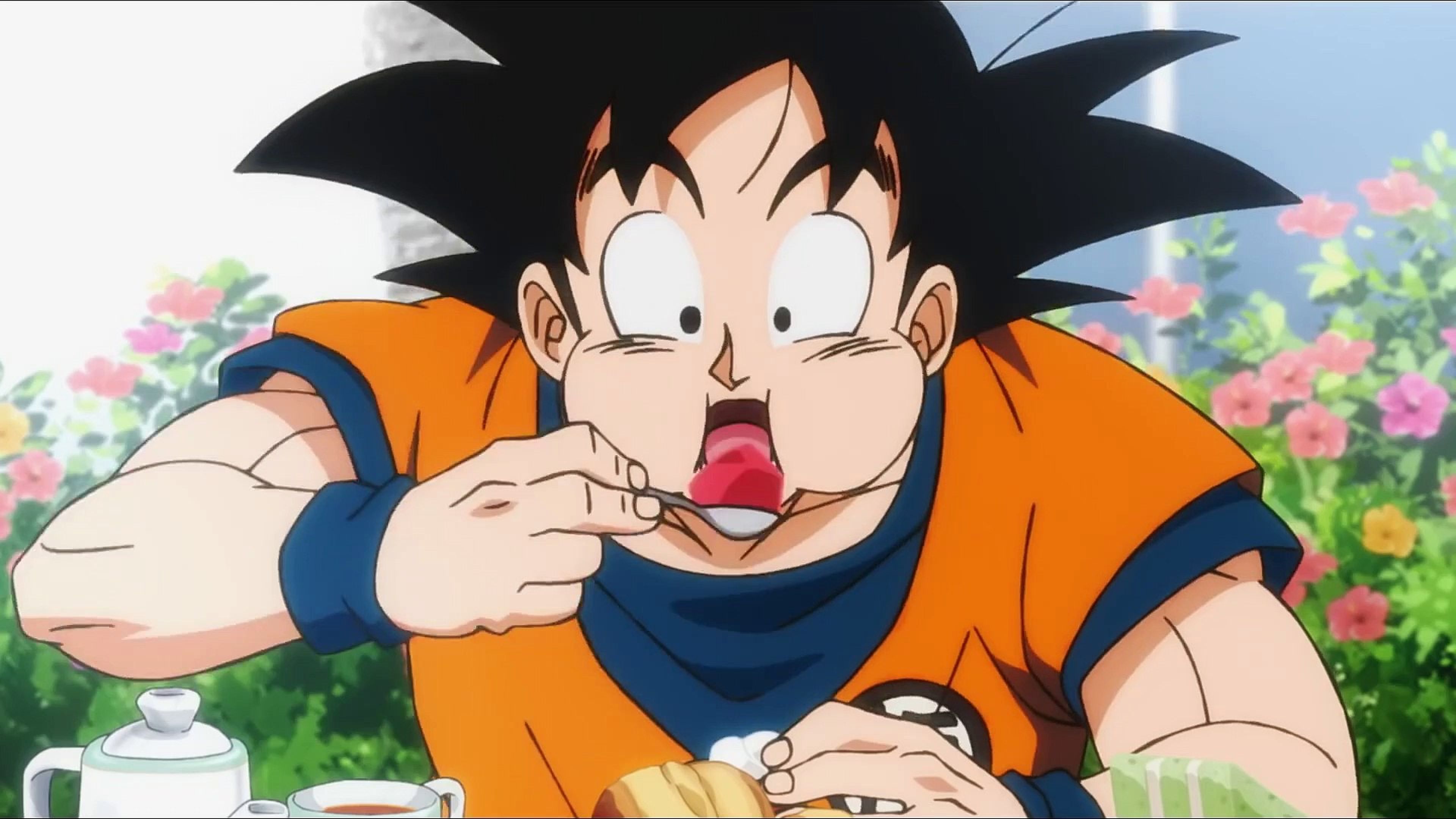 Dragon Ball - Goku comiendo