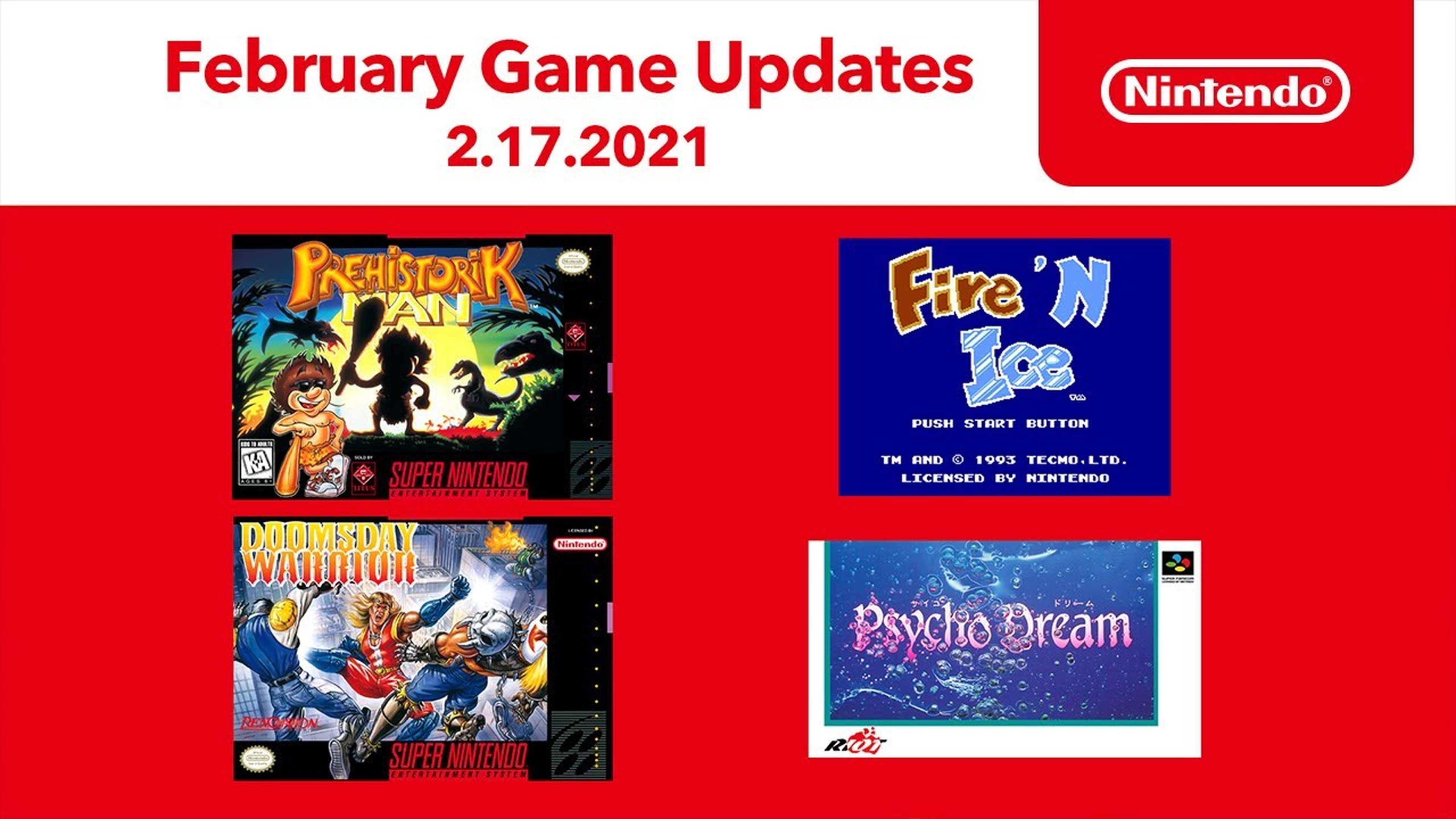 Nintendo Switch Online Febrero 2021