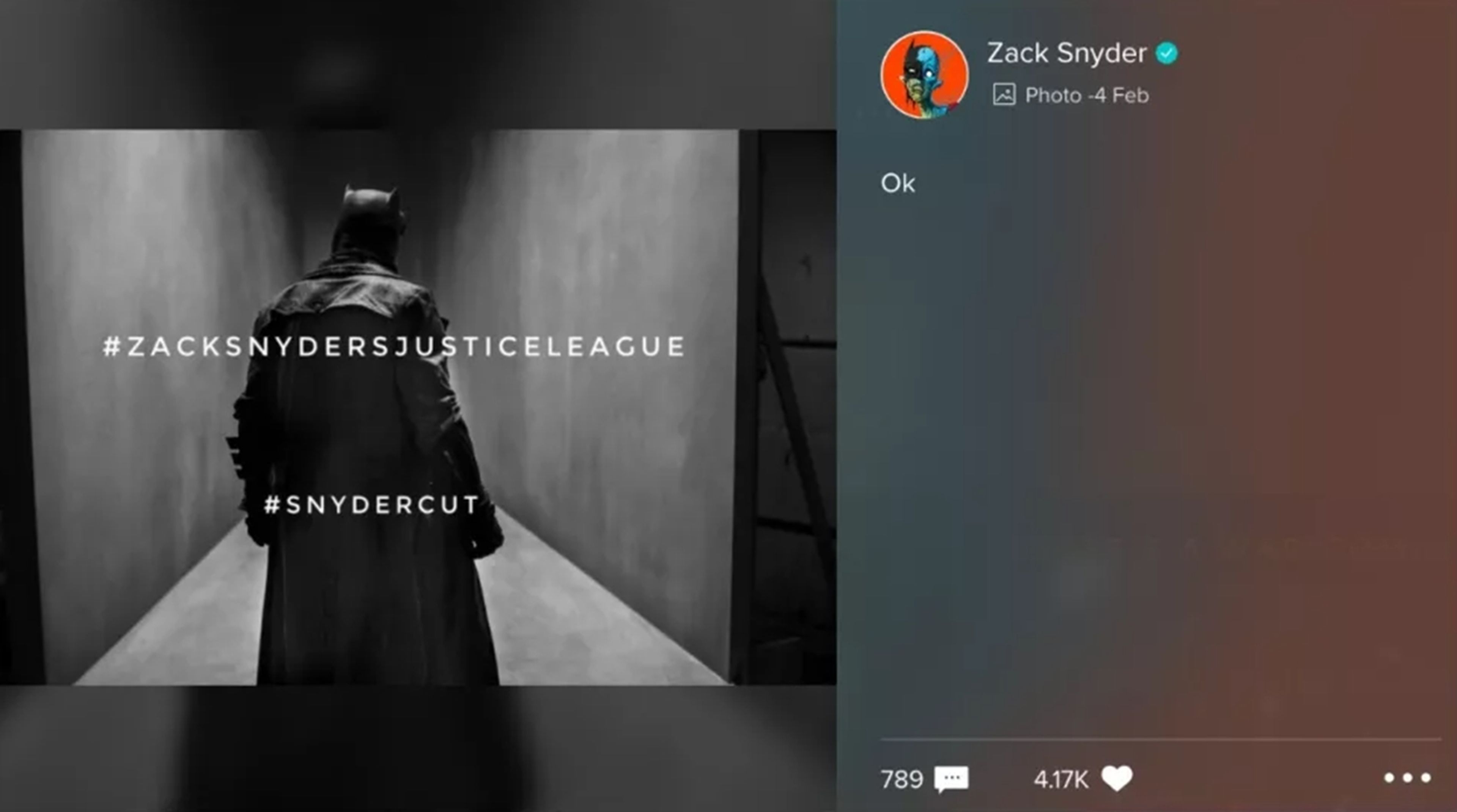 Nueva imagen del Snyder Cut de Liga de la Justicia