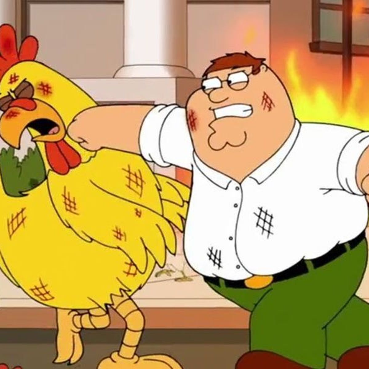 peter griffin vs pollo