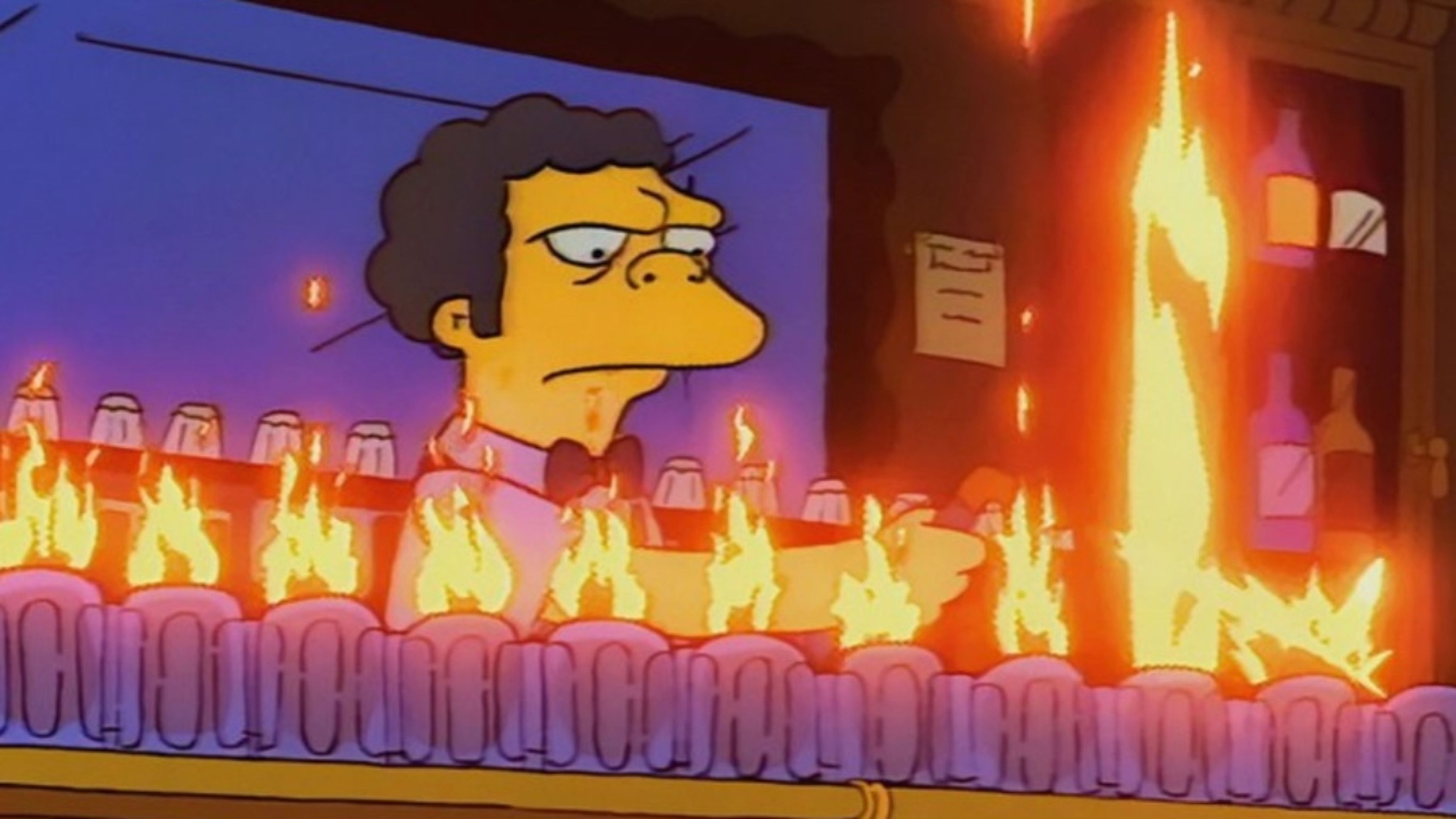 Los Simpson - Flameado de Moe