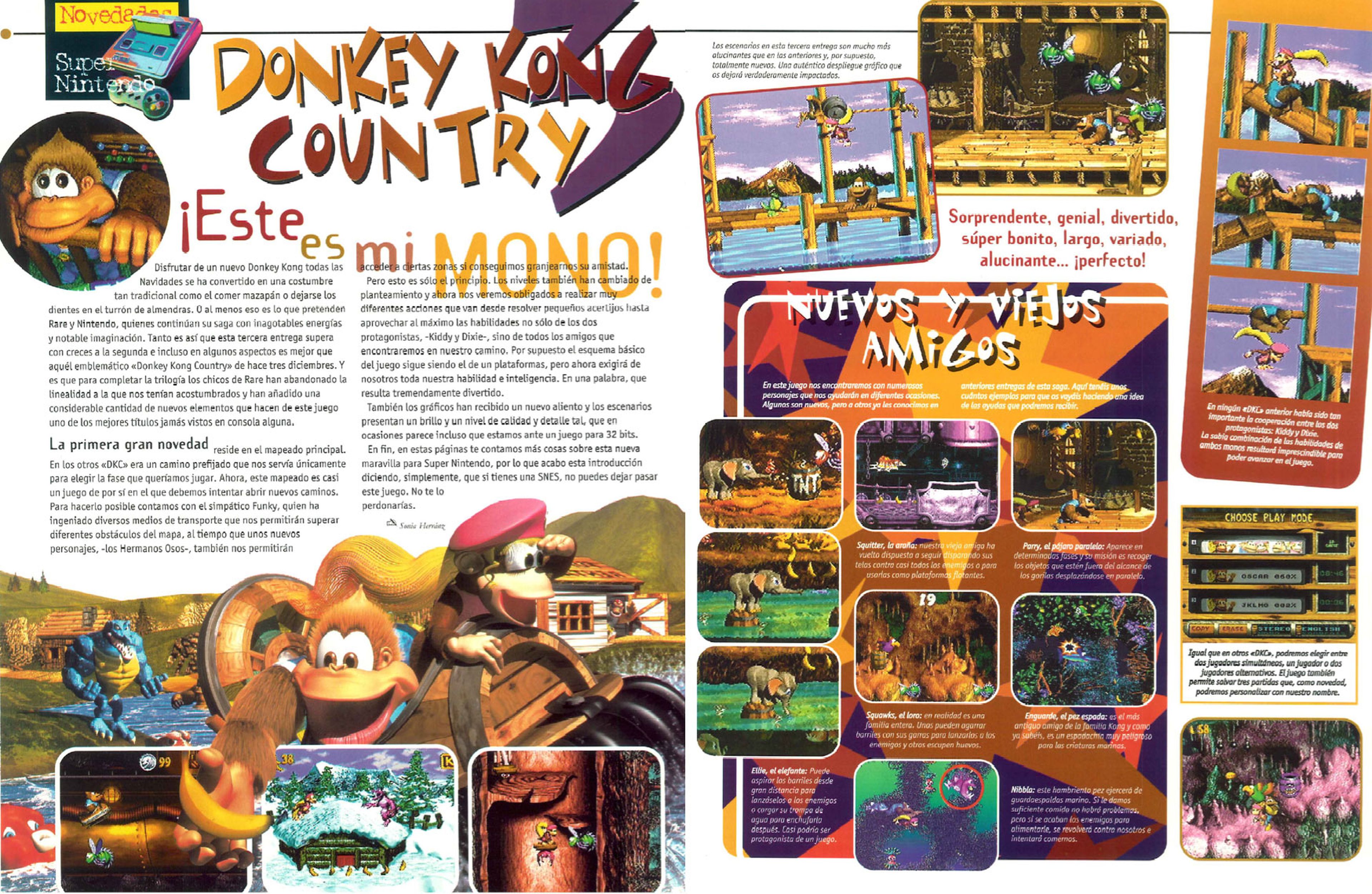 Análisis Donkey Kong Country 3 en Hobby Consolas