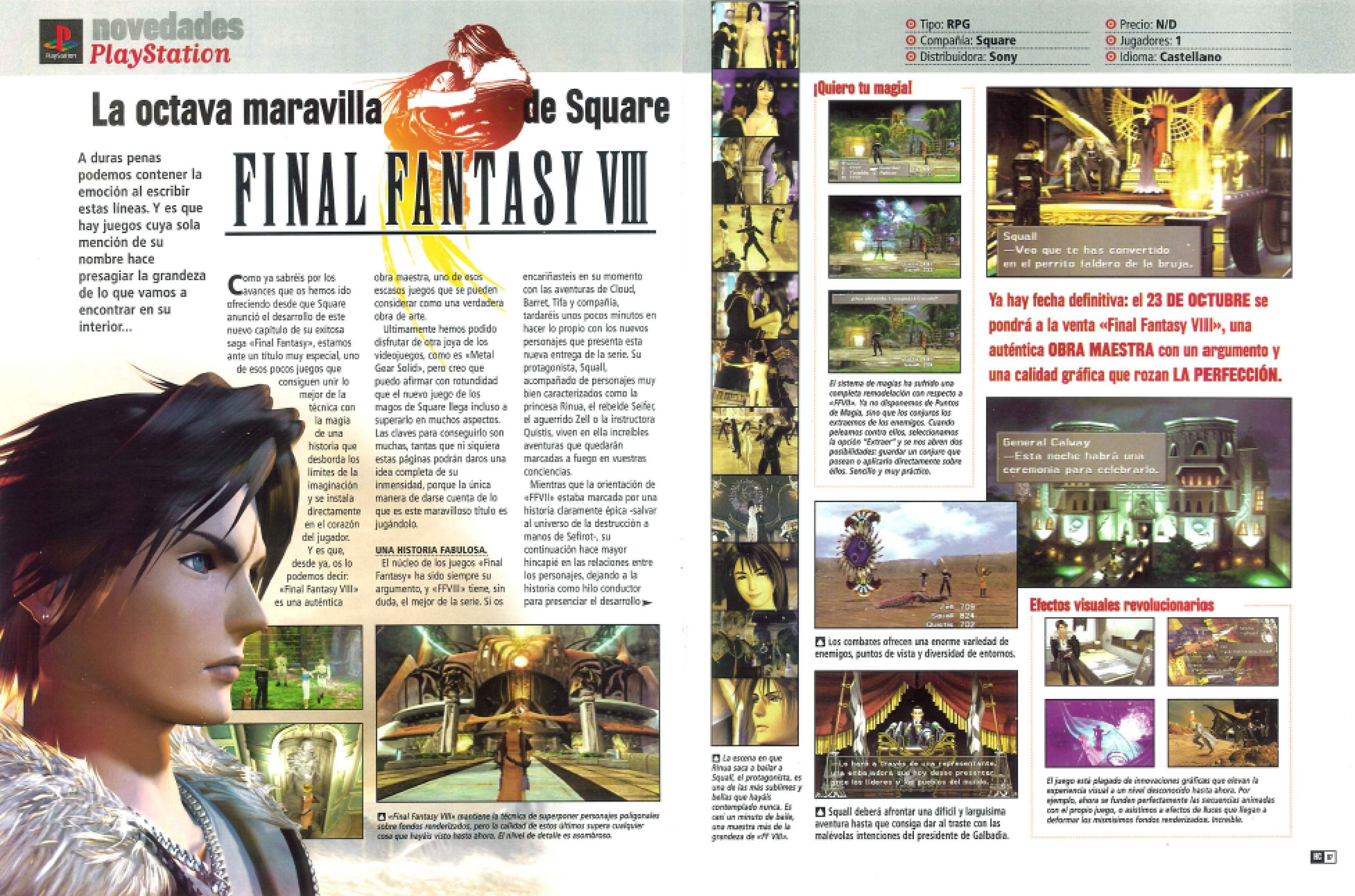 Análisis Final Fantasy VIII Hobby Consolas