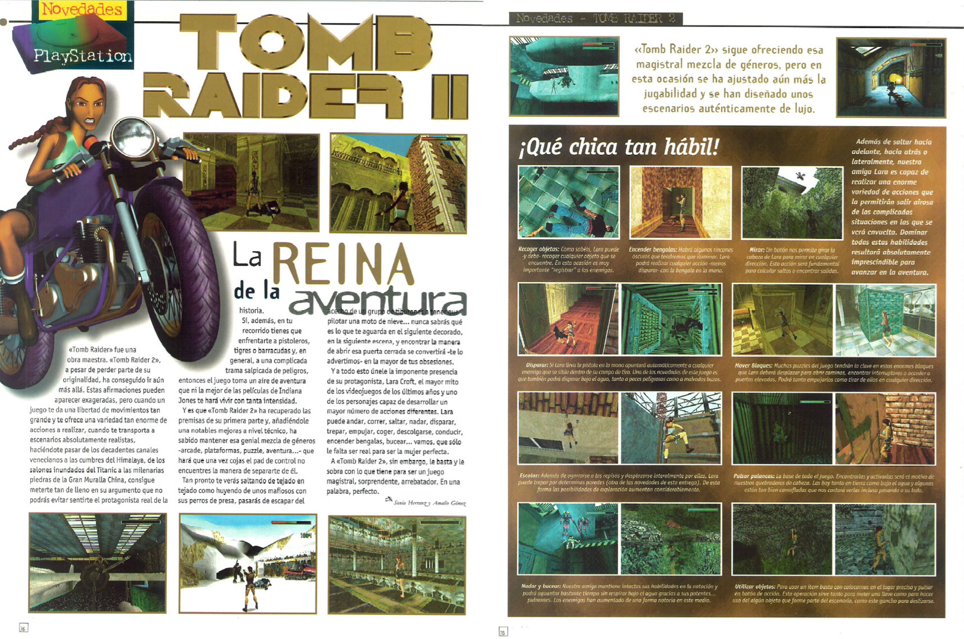 Análisis de Tomb Raider II en Hobby Consolas