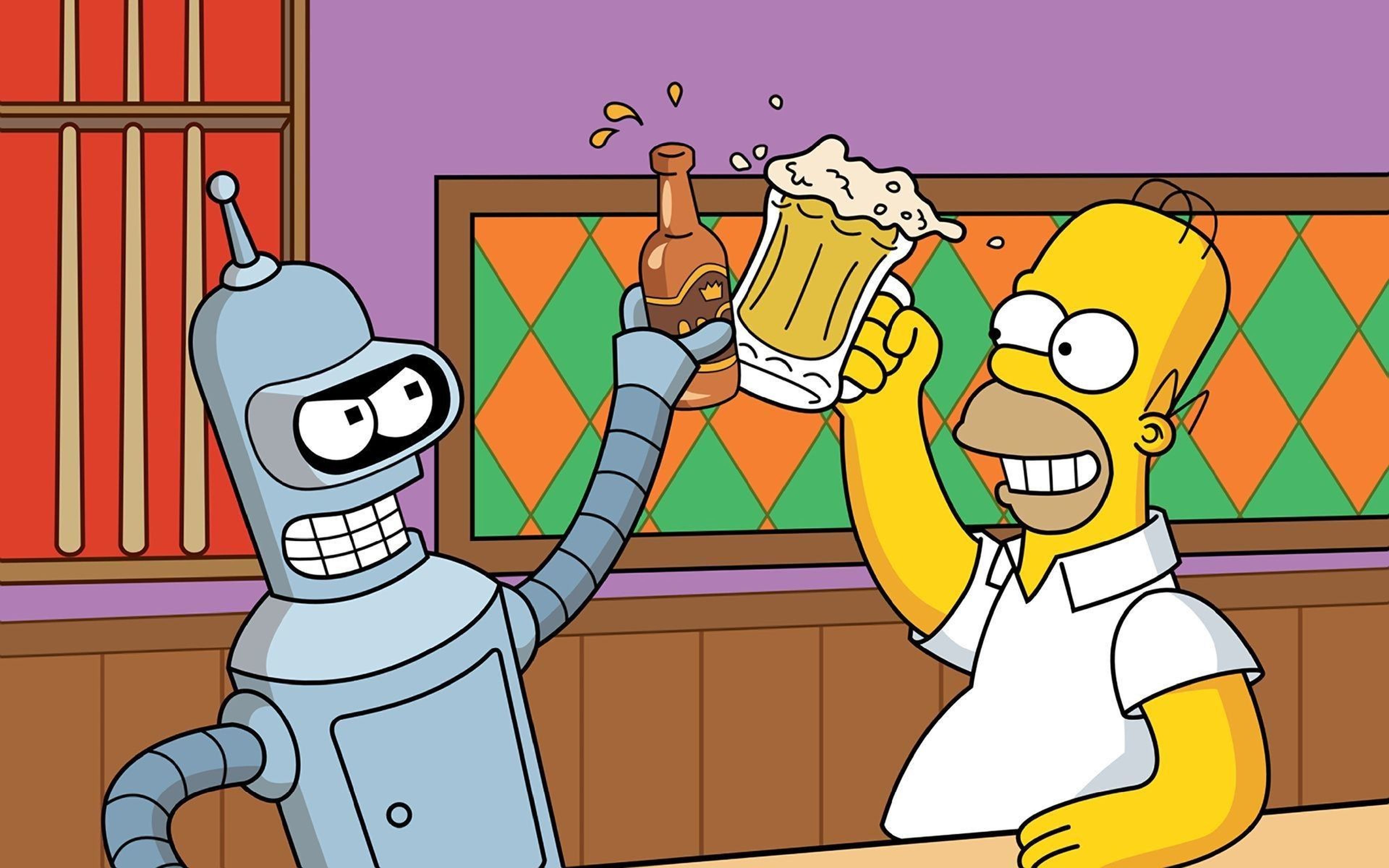 Bender y Homer