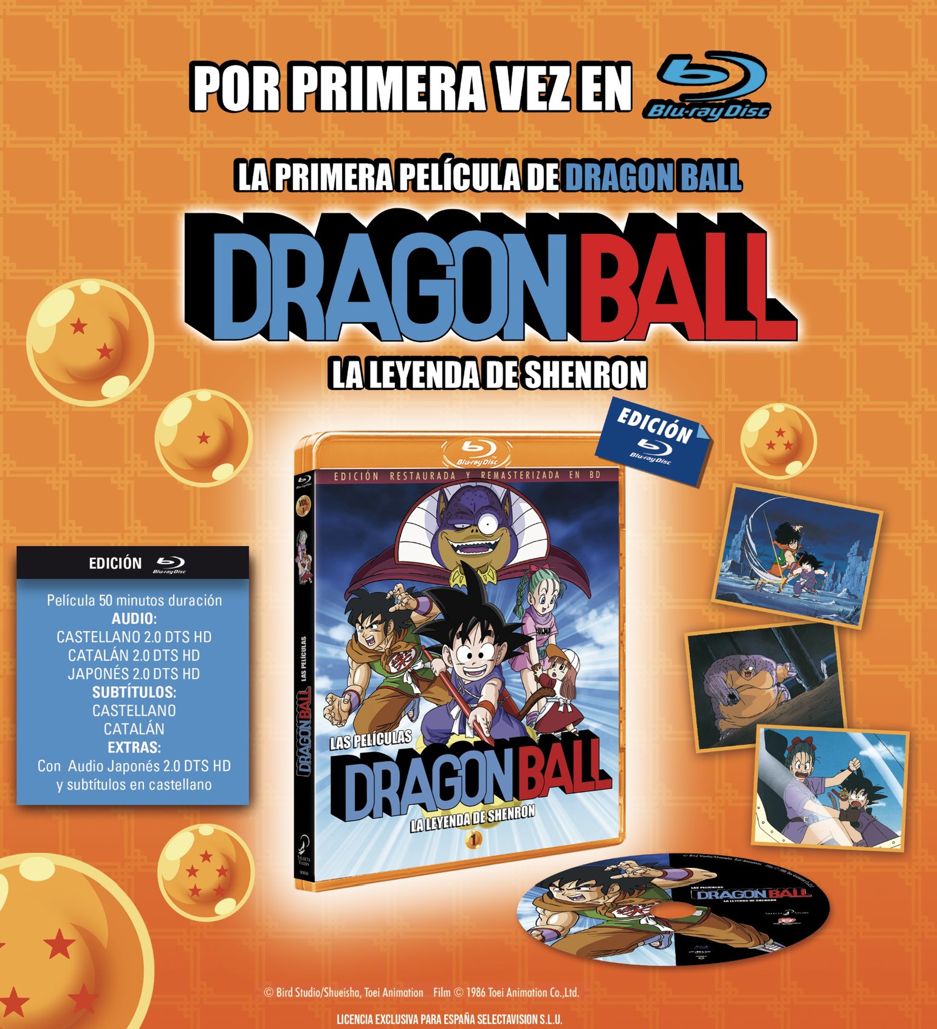 Dragon Ball - Las películas de la primera etapa de la serie se lanzarán en Blu-ray por primera vez en España
