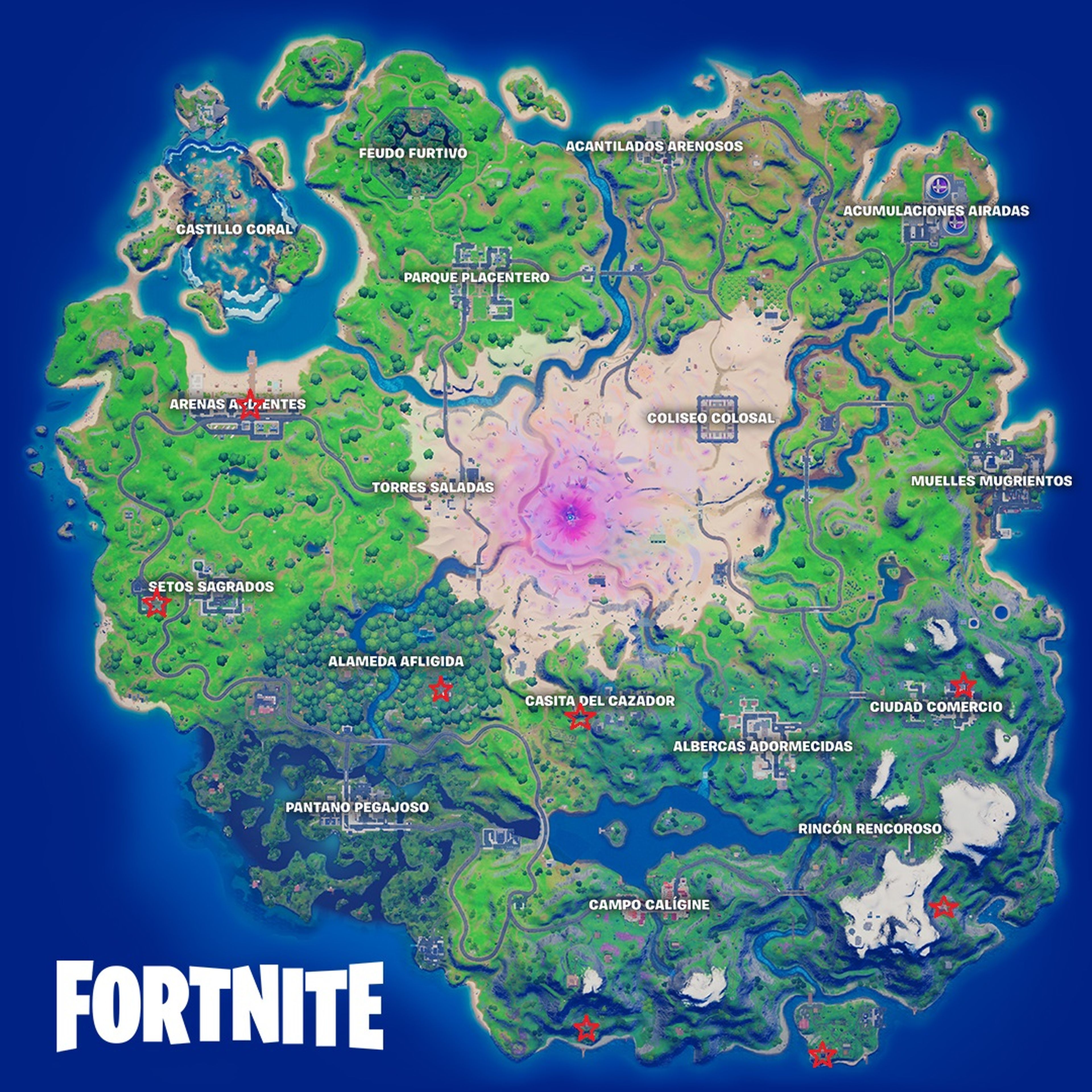 Fortnite Mapa Temporada 5