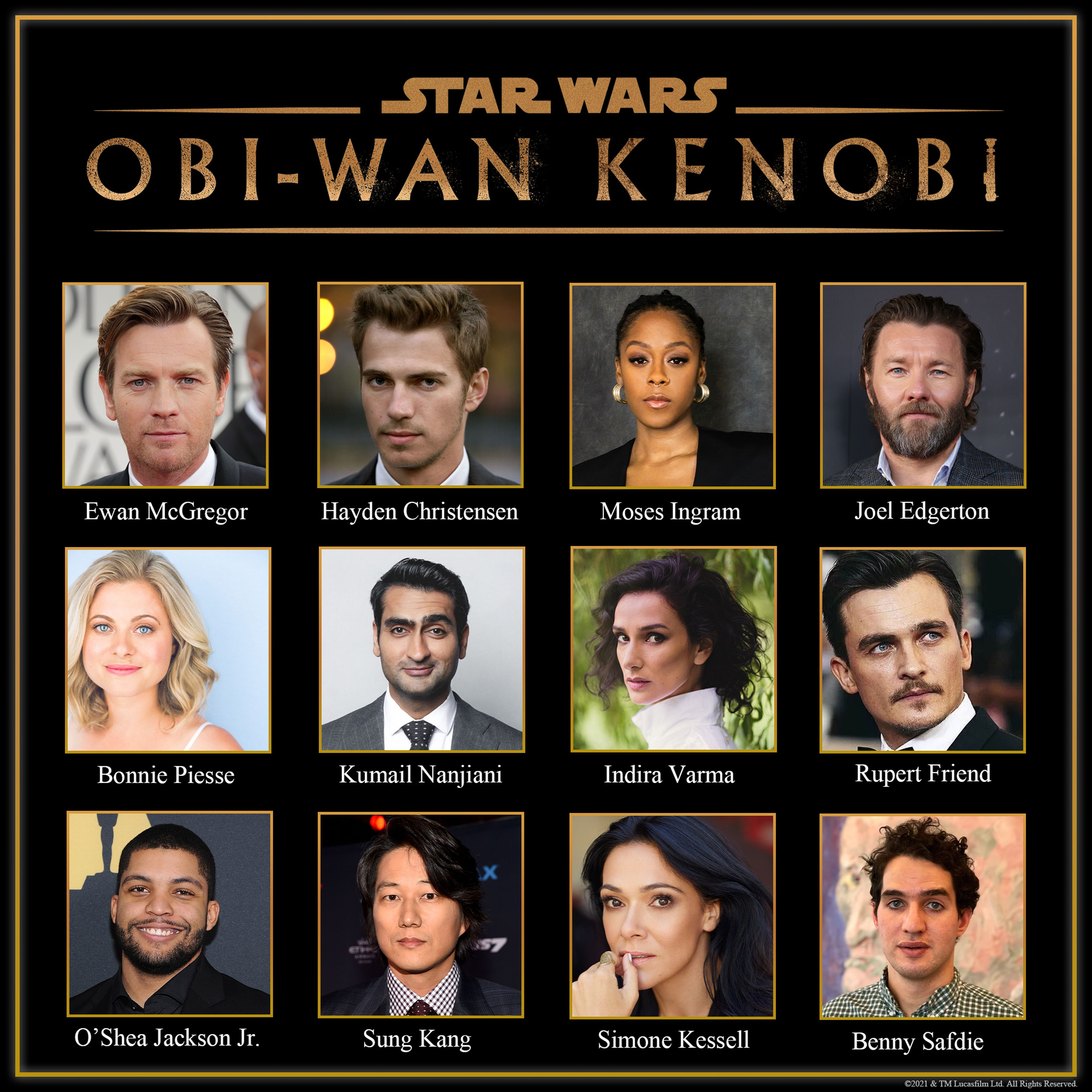Reparto de la serie de Star Wars Obi-Wan Kenobi