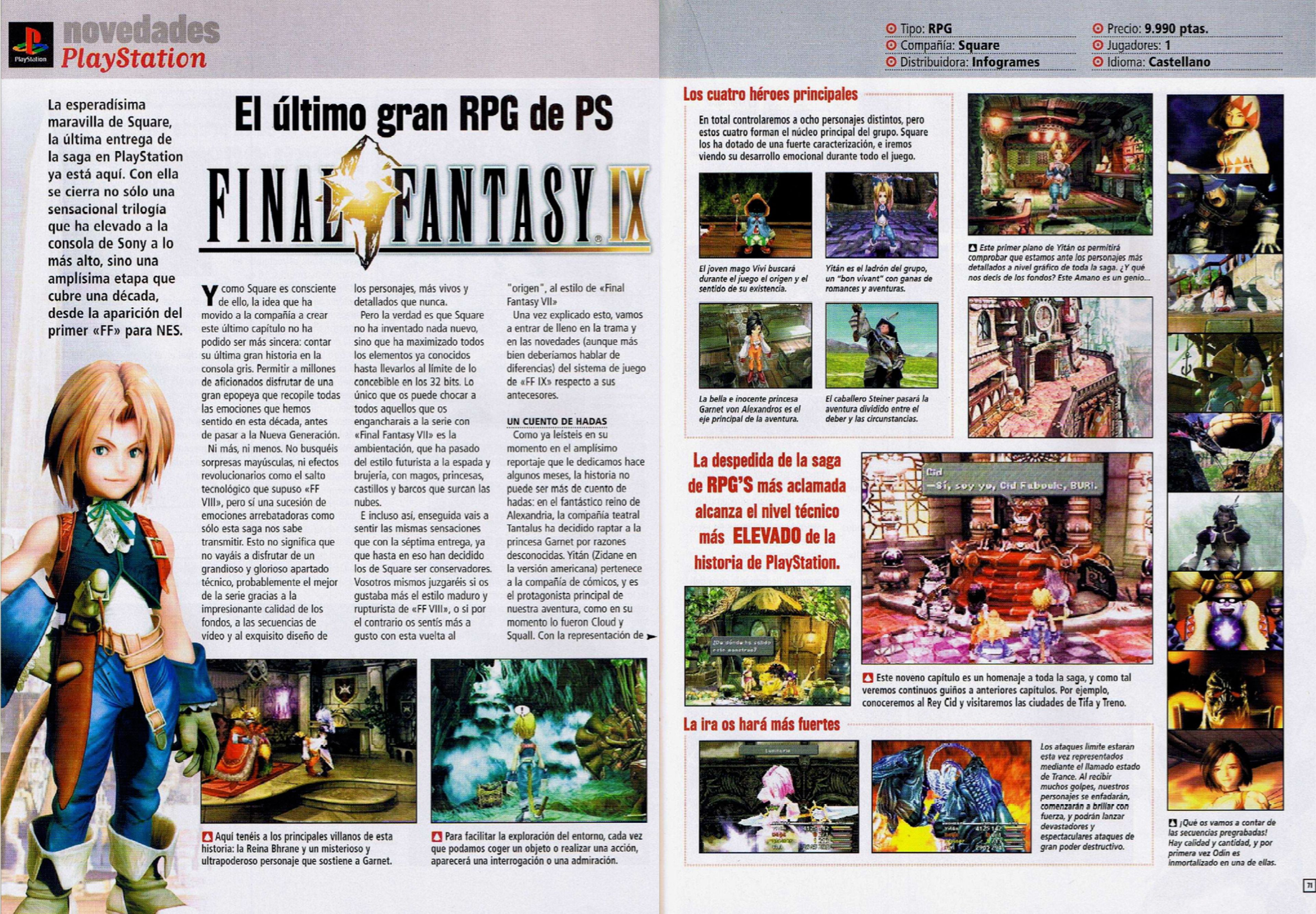 Análisis Final Fantasy IX en Hobby Consolas