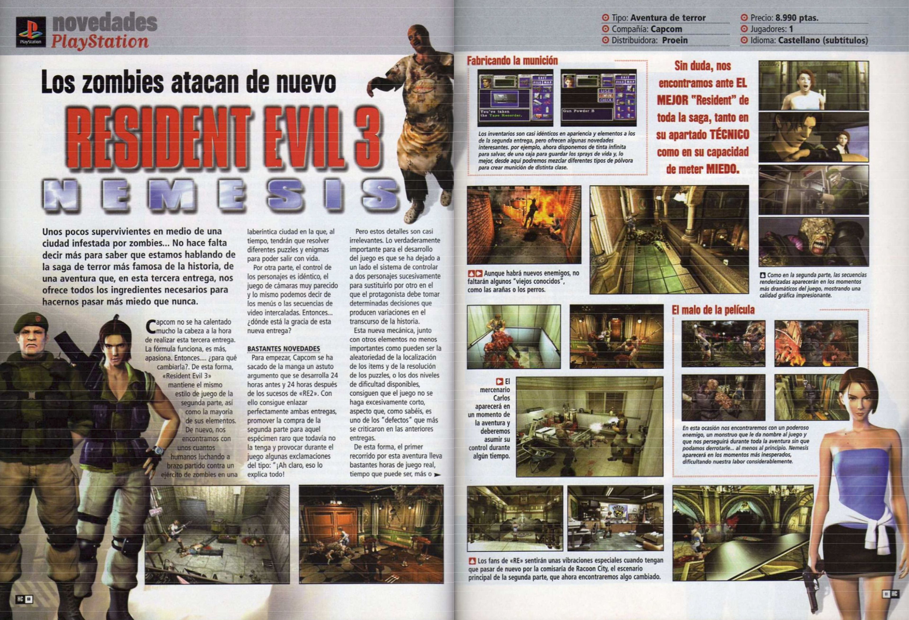 Análisis Resident Evil 3